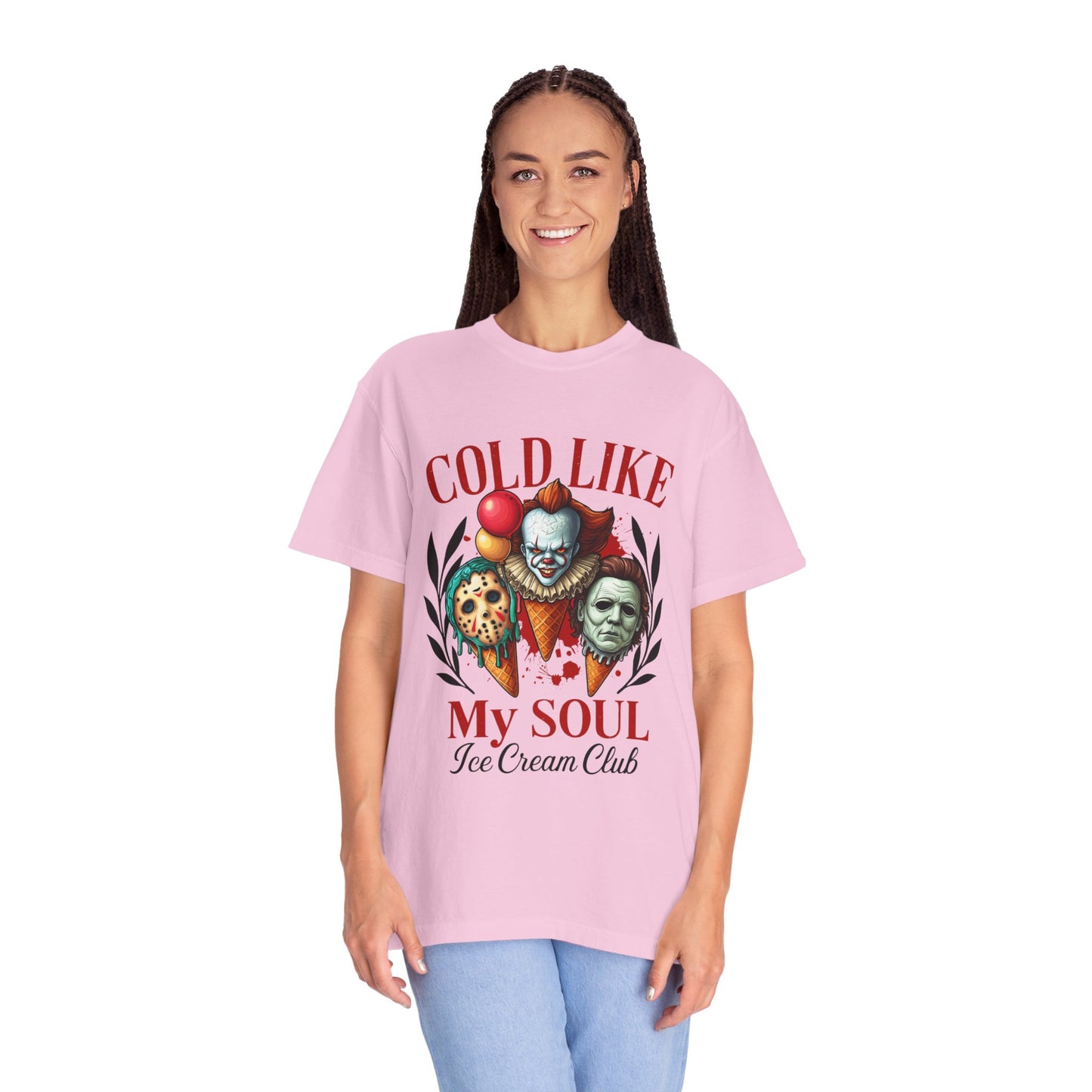Chilling Soul T-Shirt, Vintage Horror Tee, Unisex Graphic Shirt, Ice Cream Lovers Gift, Fun Movie Merch