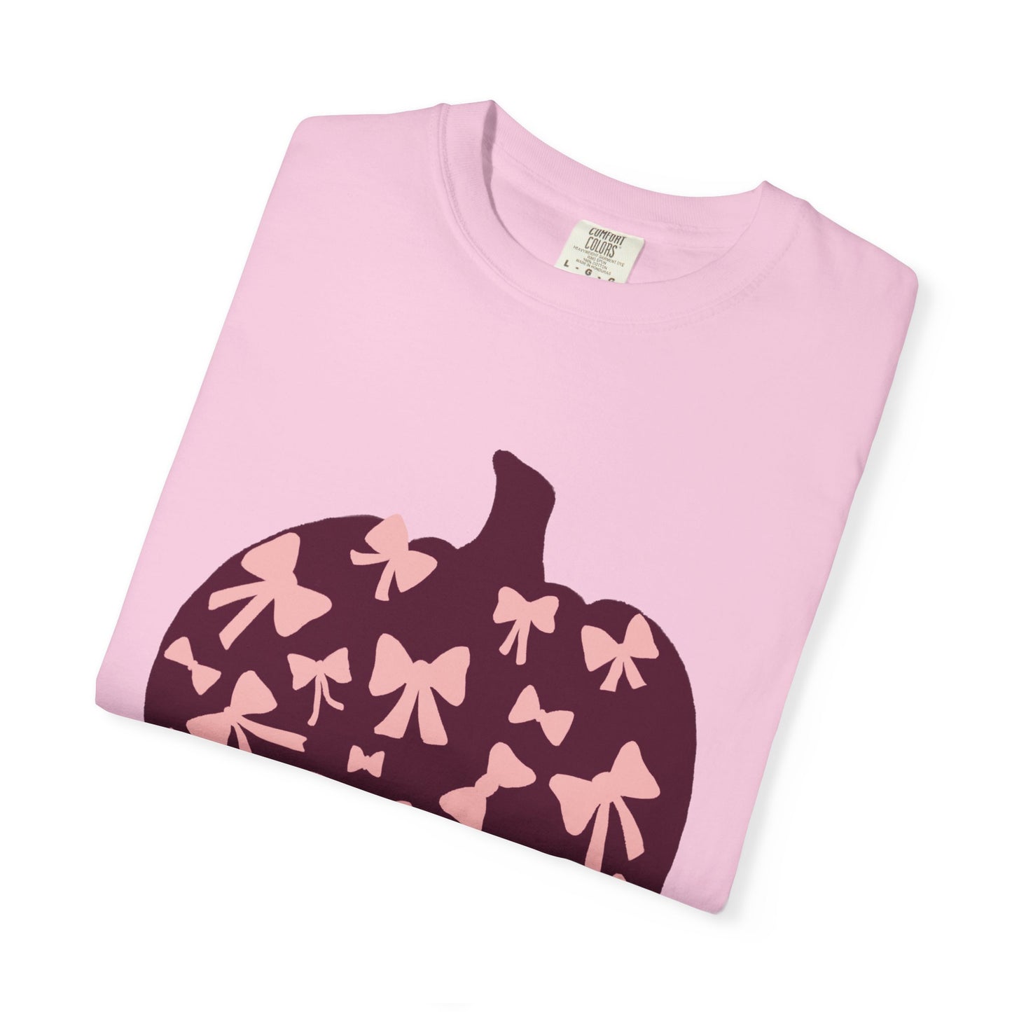 Pumpkin Bow Graphic Tee | Unisex Fall T-Shirt, Halloween Top, Cute Autumn Shirt, Gift for Her, Festival Wear