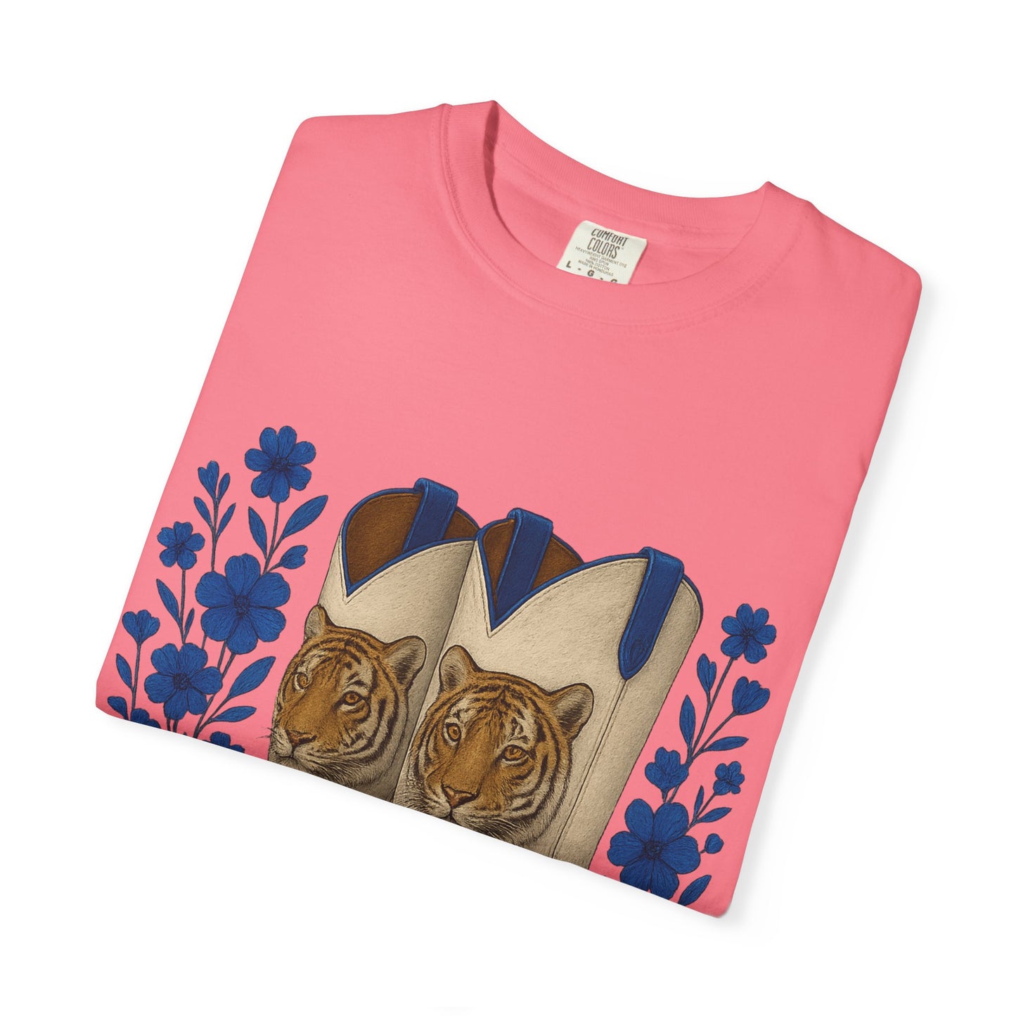 Graphic T-Shirt - Cowboy Boots & Tigress, Unisex Tee, Vintage Country Style-Memphis Tiger Fan