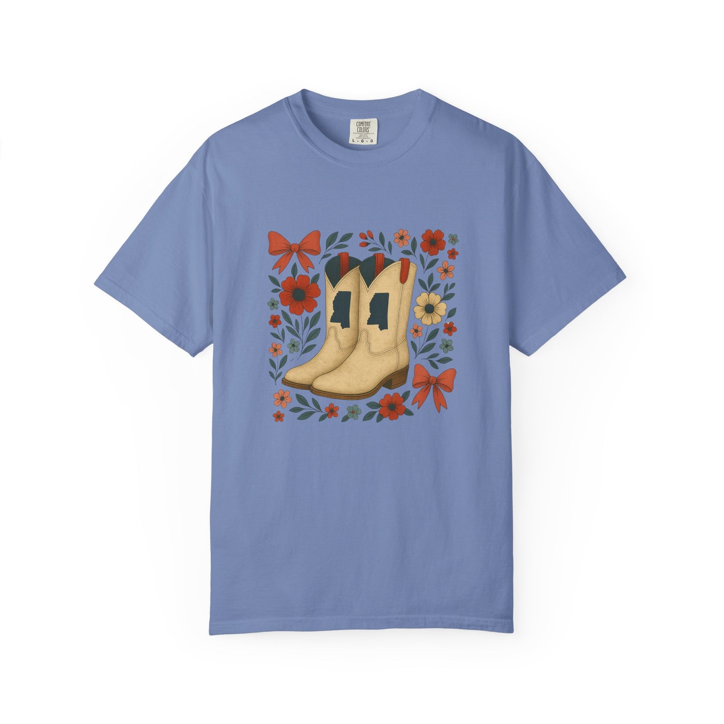 Mississippi Cowboy Boots T-Shirt - Ole Miss Rebels Fan