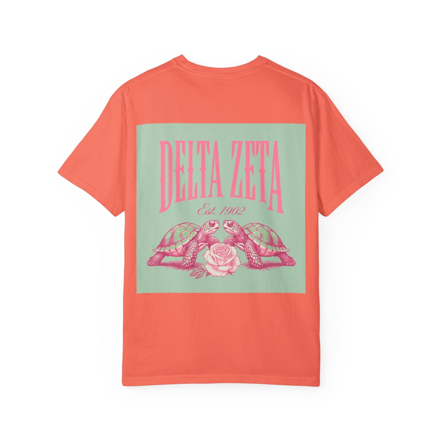 Delta Zeta Unisex T-Shirt, Sorority Shirt, Garment-Dyed Tee, Cute College Top, Sisterhood Apparel, Gift for Sorority Sisters