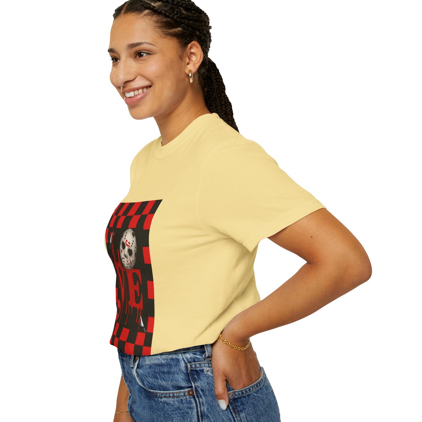 Scary Movie Mask Love Print T-Shirt
