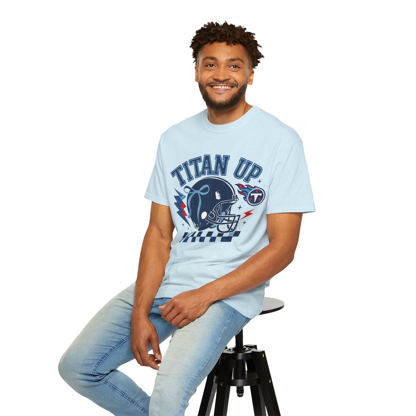 titan up tennessee Unisex Football Tee, Titan Up Shirt for Game Day, Casual Sportswear, Tailgating Apparel, Gift for Fans, Team Spirit Top