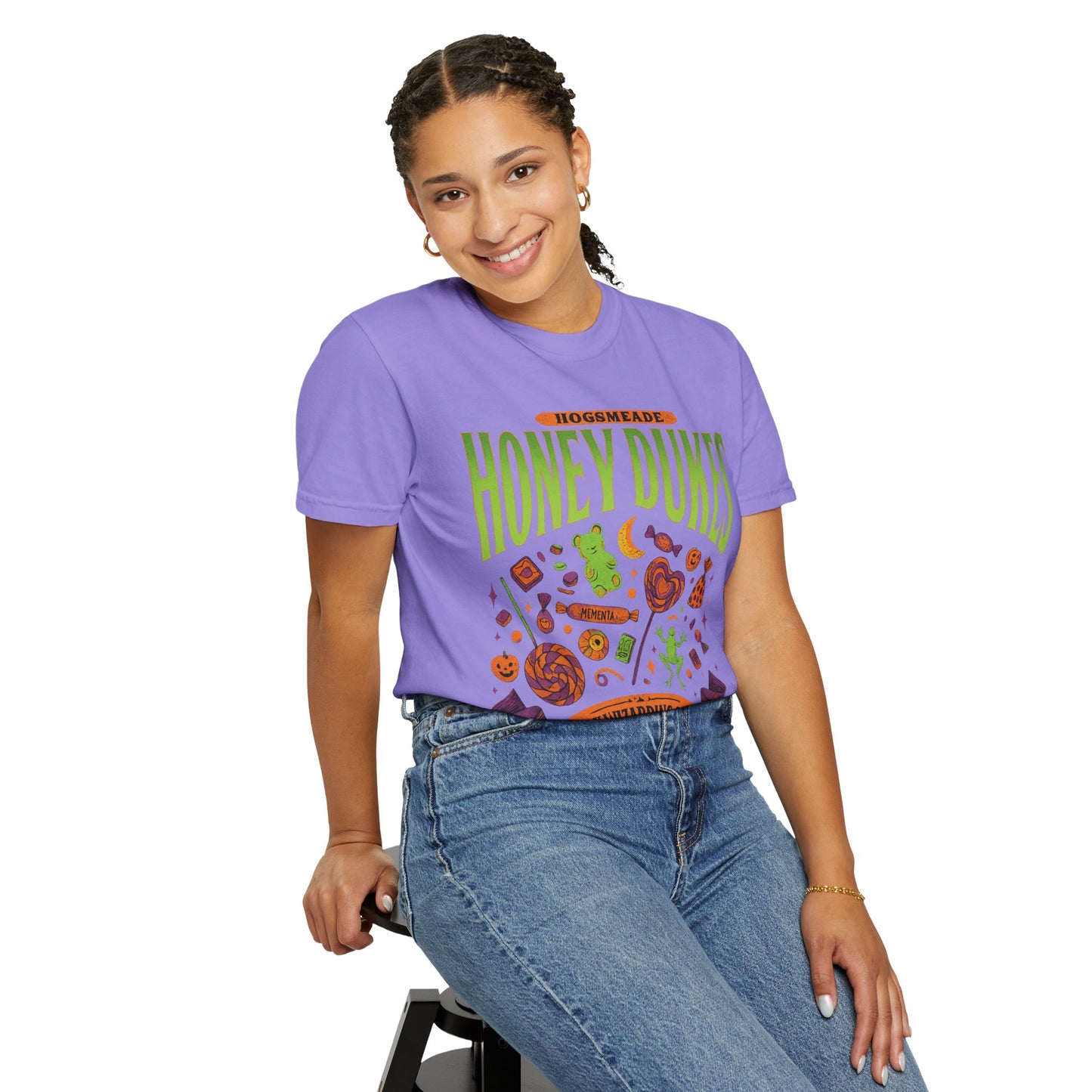 Honey Dukes Wizarding T-Shirt | Unisex Garment-Dyed Tee, Perfect for Fans, Gifts, Celebrations, Cosplay, and Everyday Wear