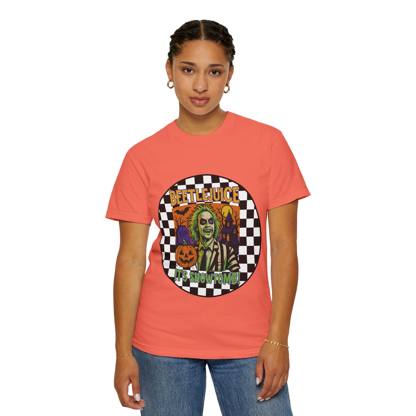 Beetlejuice Unisex T-shirt, Spooky Graphic Tee, Halloween Costume Shirt, Movie Fan Apparel, Eerie Clothing Gift