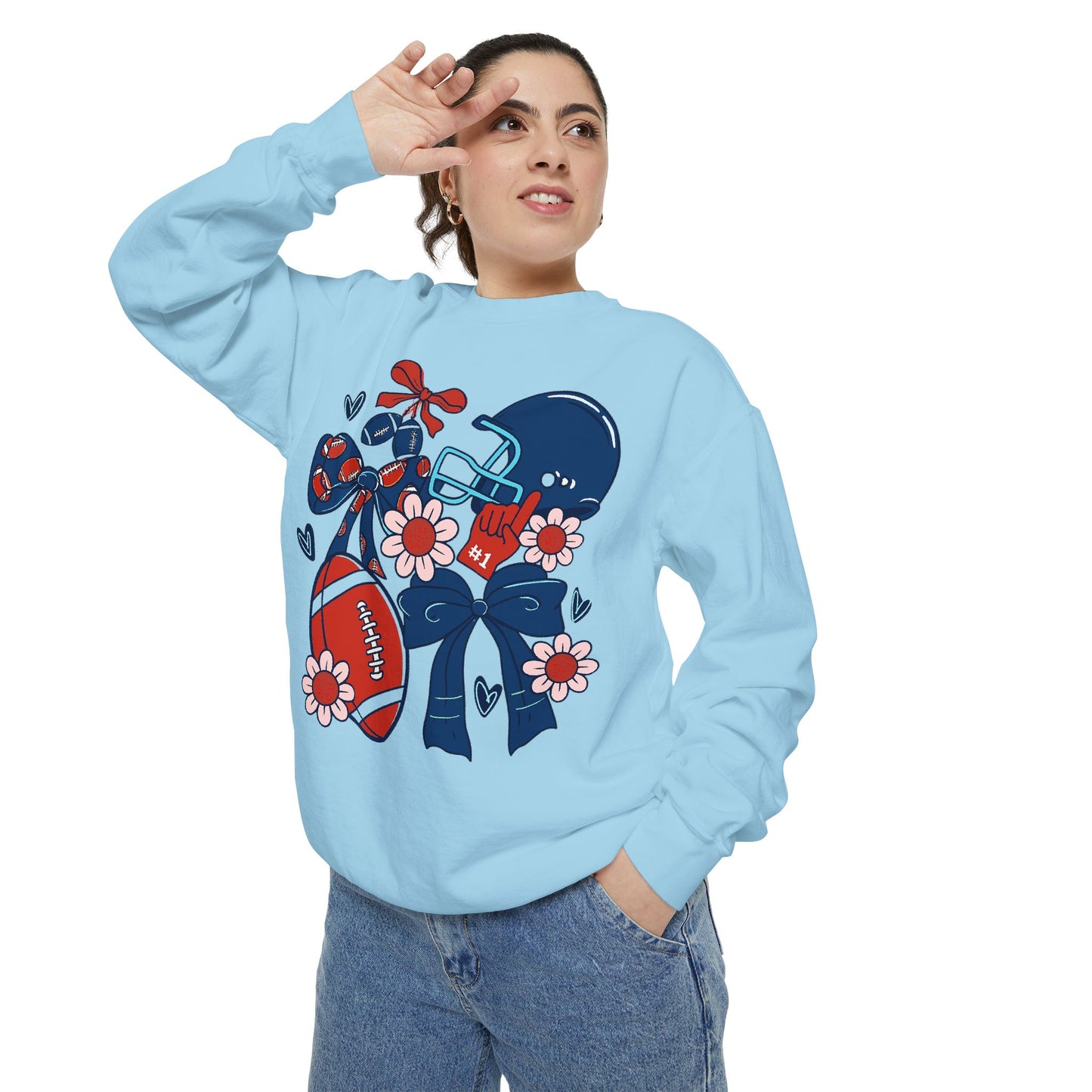 Football Game Day Unisex Sweatshirt - Comfort Colors