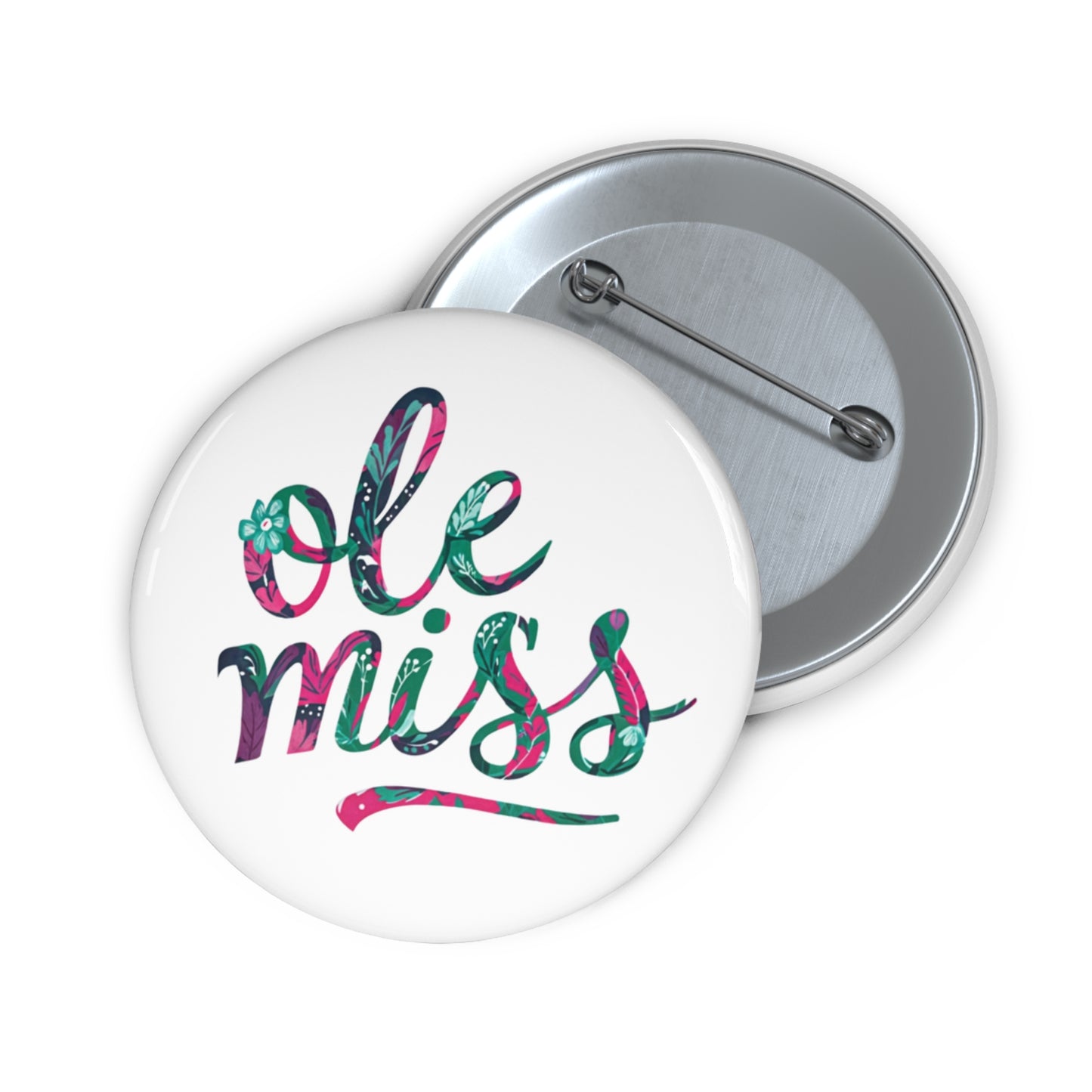 Floral MS Rebels Vintage Pin Buttons