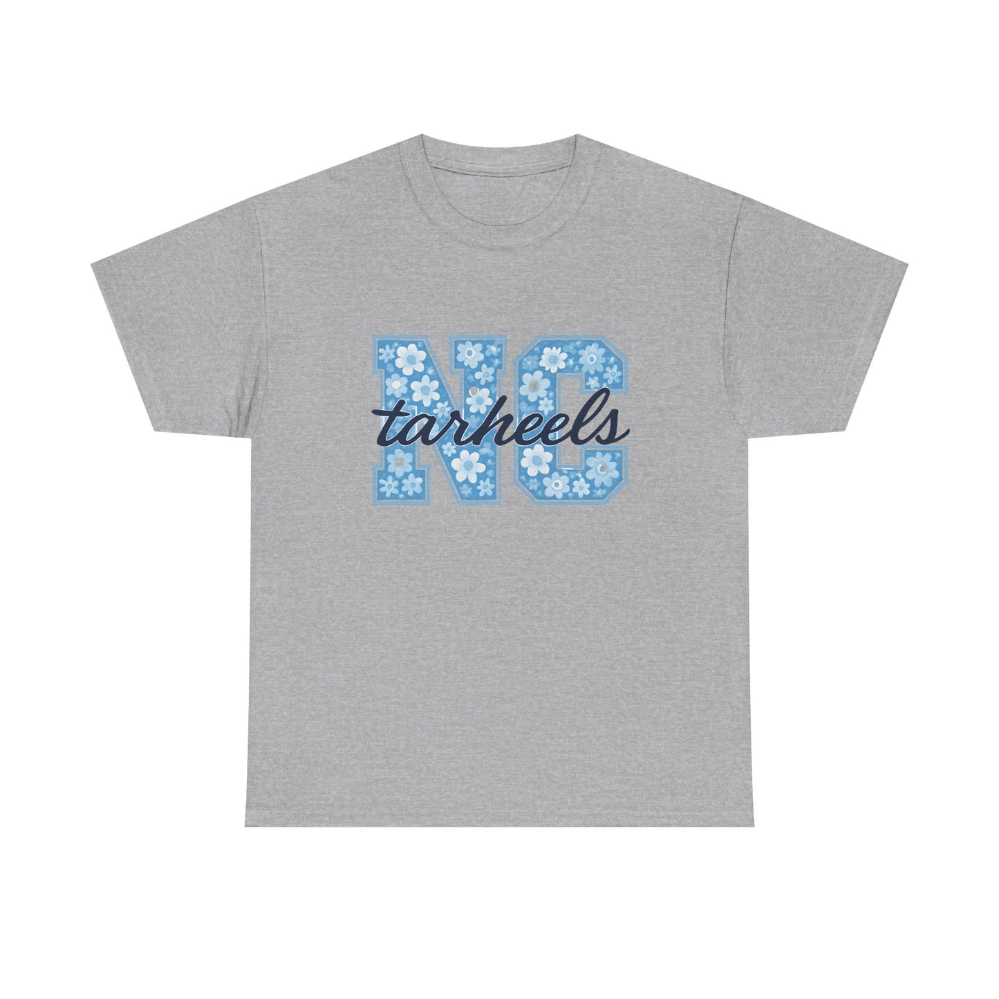 North Carolina Tarheels Unisex Heavy Cotton Tee, College Spirit Wear, Men's and Women's Casual T-Shirt, School Pride Apparel, Gift for Fans