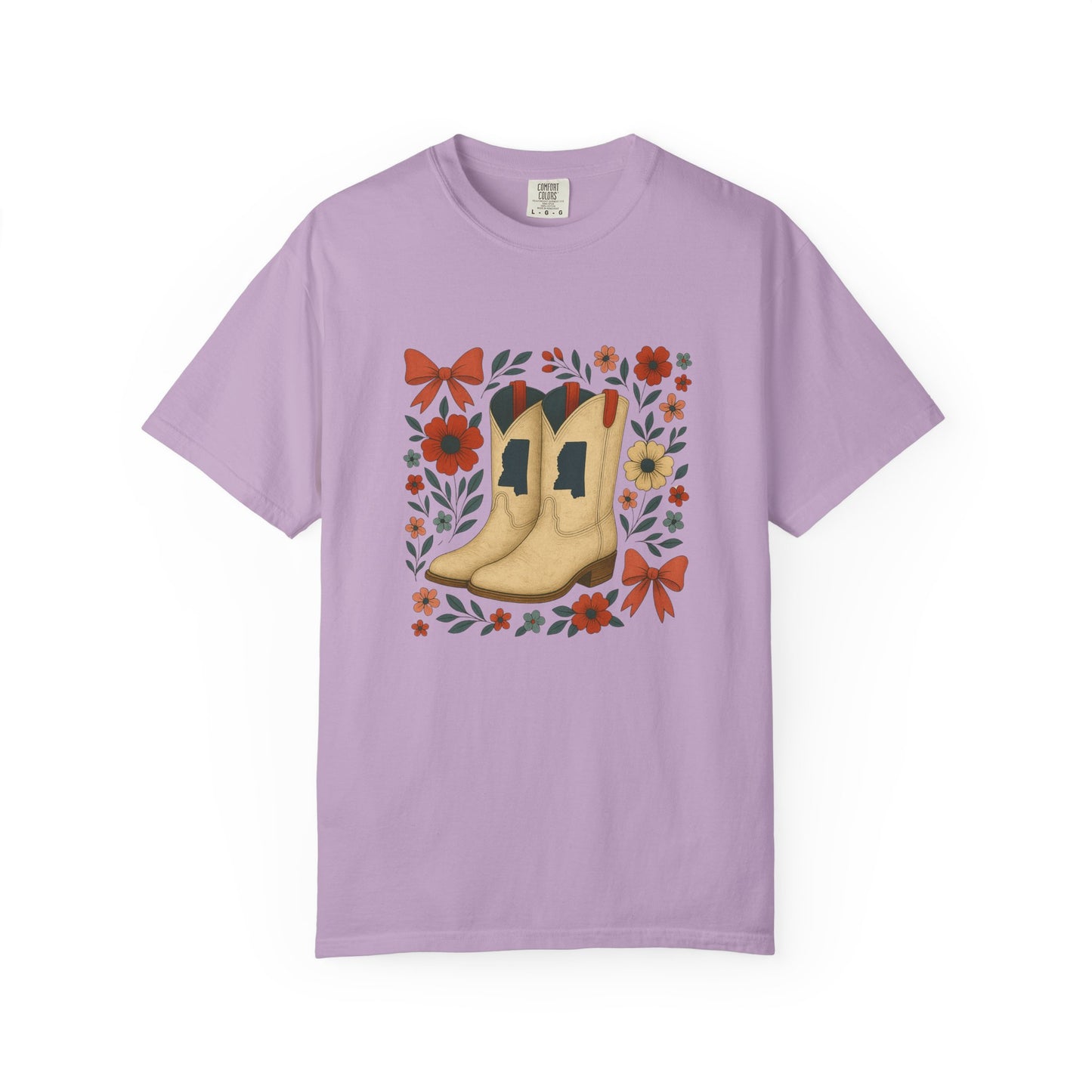 Mississippi Cowboy Boots T-Shirt - Ole Miss Rebels Fan
