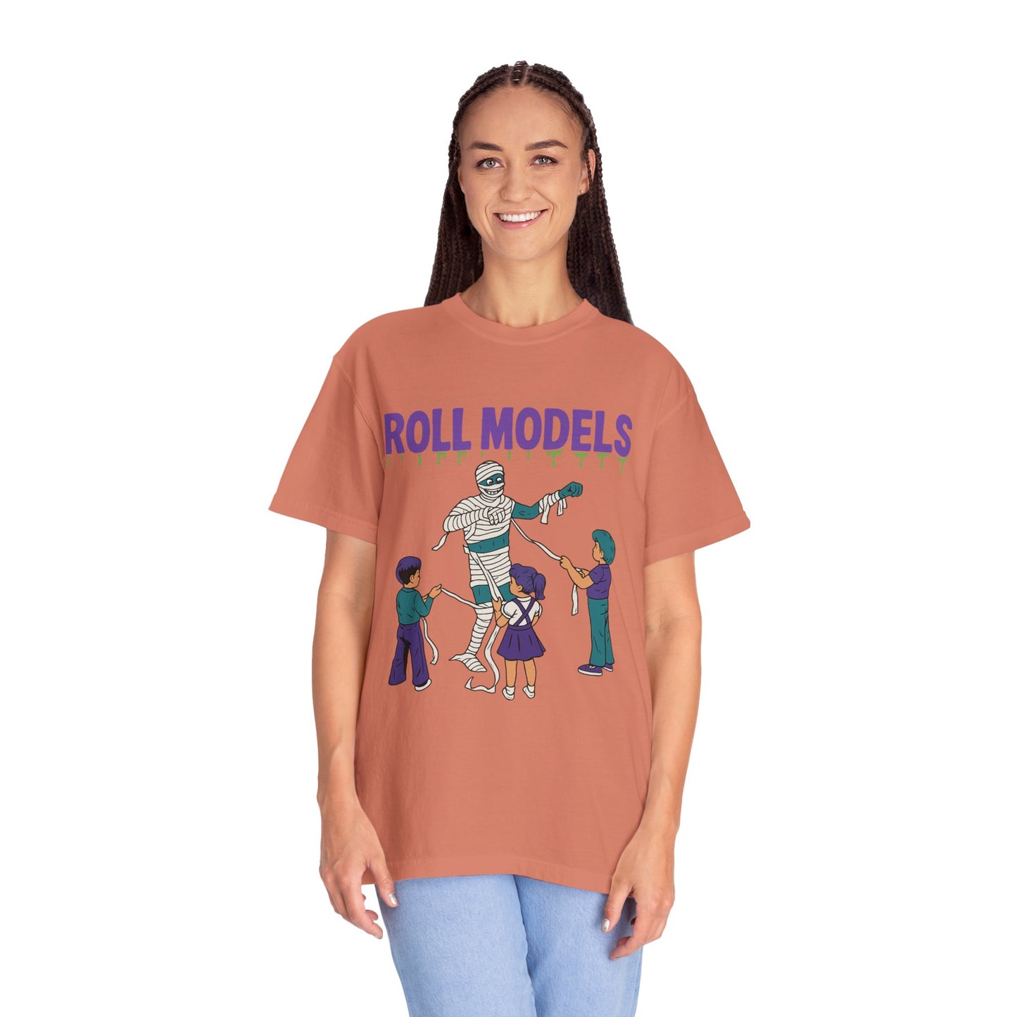 Mummy Roll Models T-Shirt, Cute Halloween Shirt, Kids Costume Tee, Family Fun Outfit, Retro Graphic Top, Vintage Style Tee