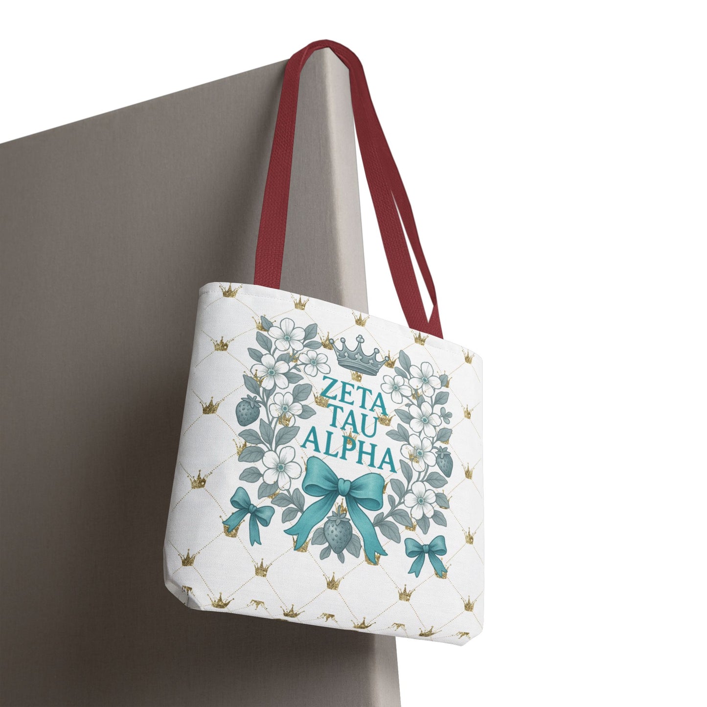 Zeta Tau Alpha Tote Bag | Sorority Bags, Floral Design, Gift for Sisters, Campus Essentials, Personalized Tote