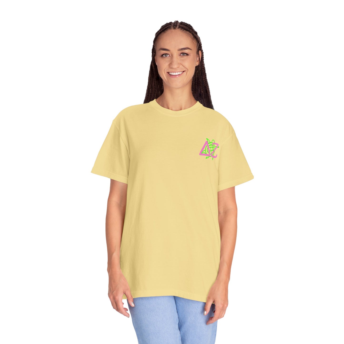 Delta Zeta Unisex T-Shirt, Sorority Shirt, Garment-Dyed Tee, Cute College Top, Sisterhood Apparel, Gift for Sorority Sisters