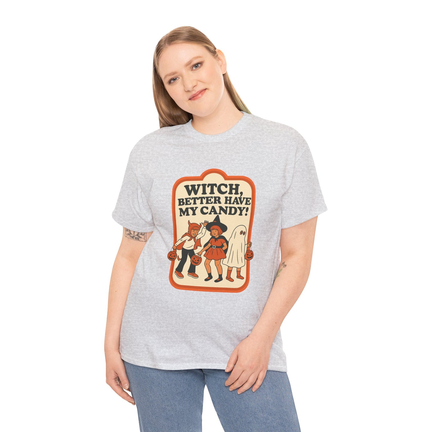 Halloween Witch Candy Tee - Unisex Cotton Shirt