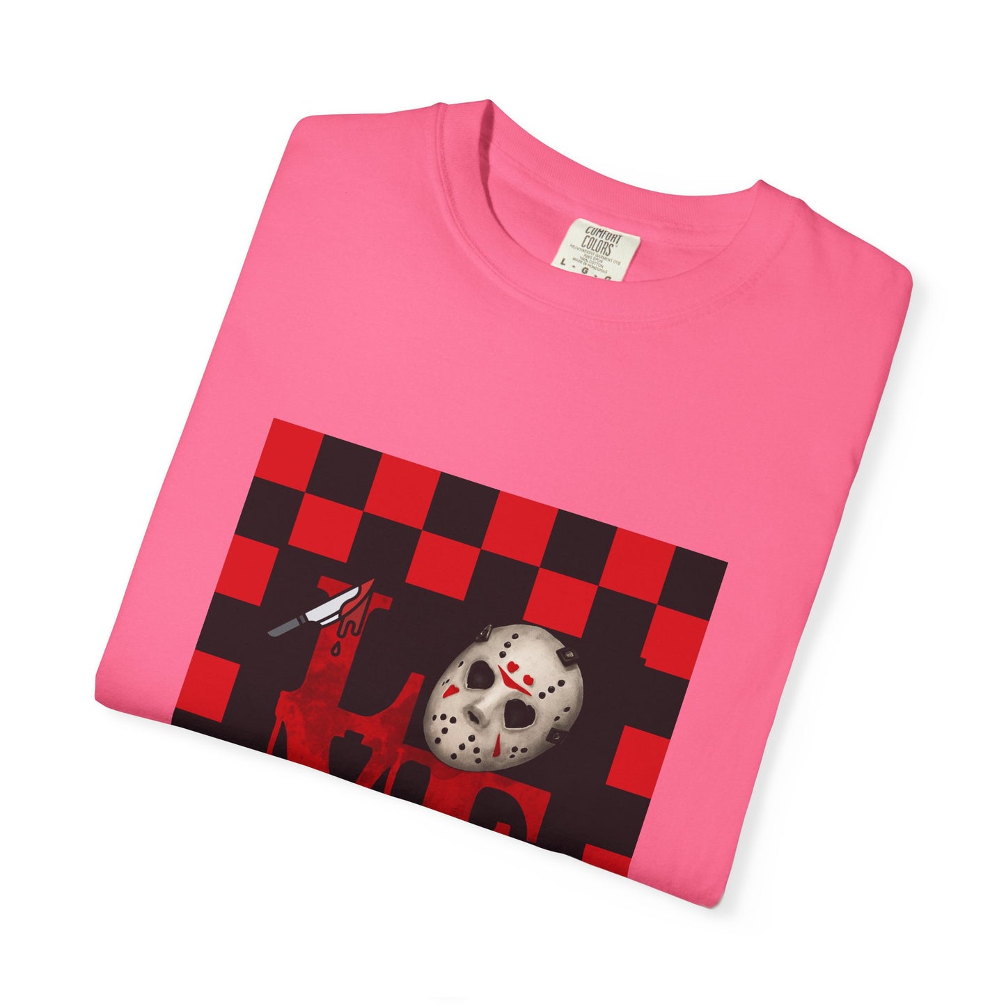 Scary Movie Mask Love Print T-Shirt