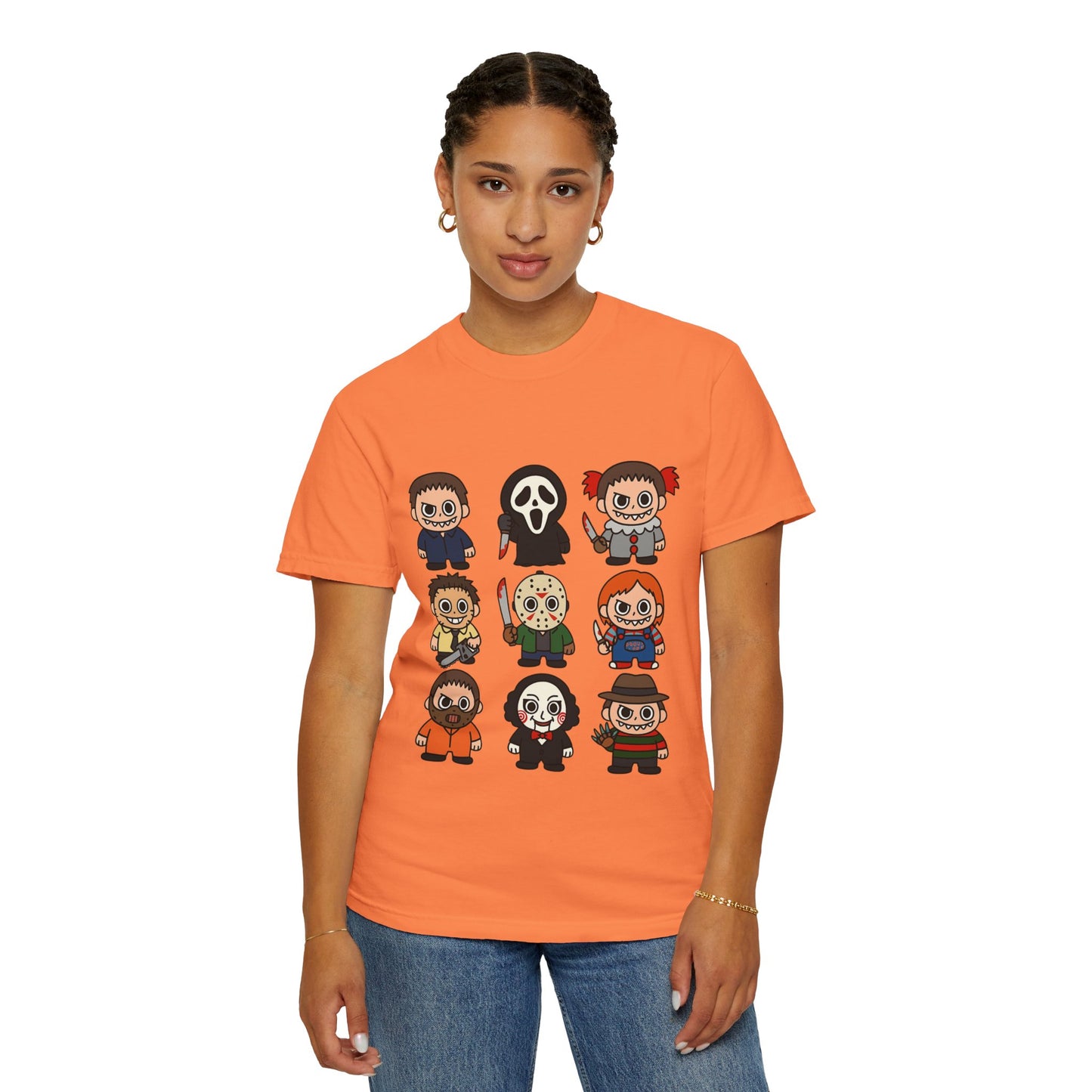 Pop Culture Horror Character T-Shirt, Unisex Tee, Halloween Tee, Horror Movie Merch, Funny Graphic Shirt, Gift for Horror Fans