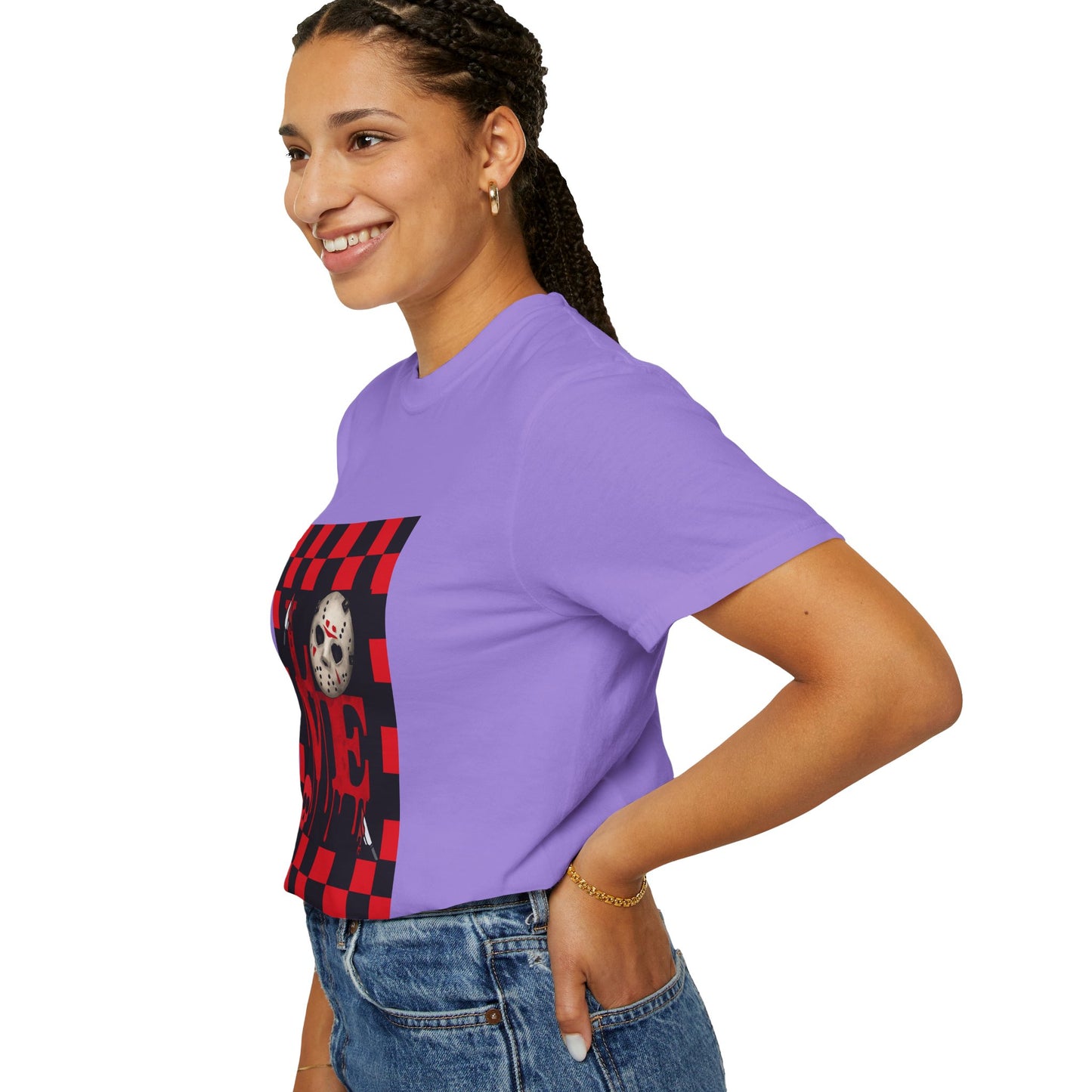 Scary Movie Mask Love Print T-Shirt