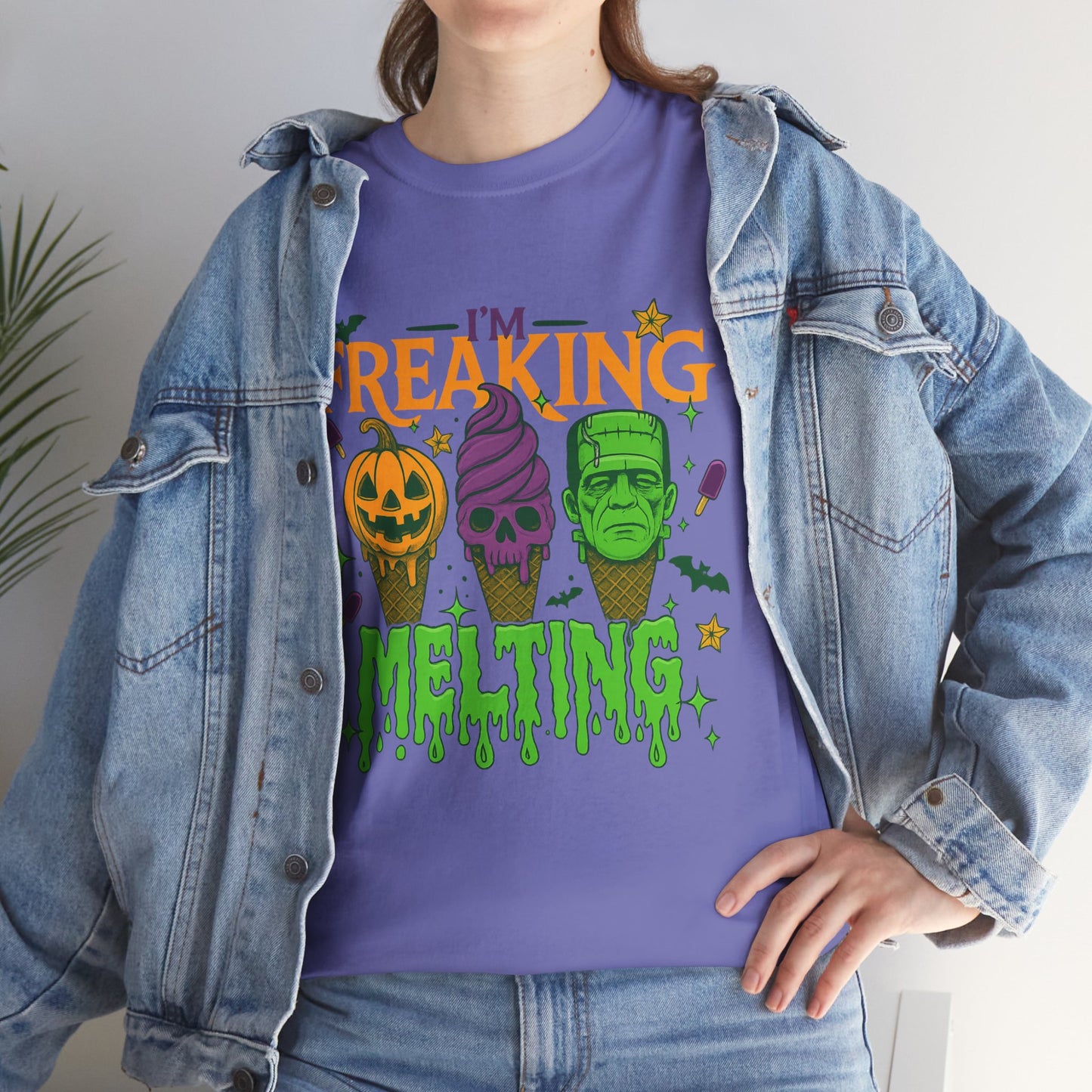 Halloween Unisex Heavy Cotton Tee, Fun Fall Shirt, Halloween Costume Top, Spooky Party Tee, Trick or Treat Apparel
