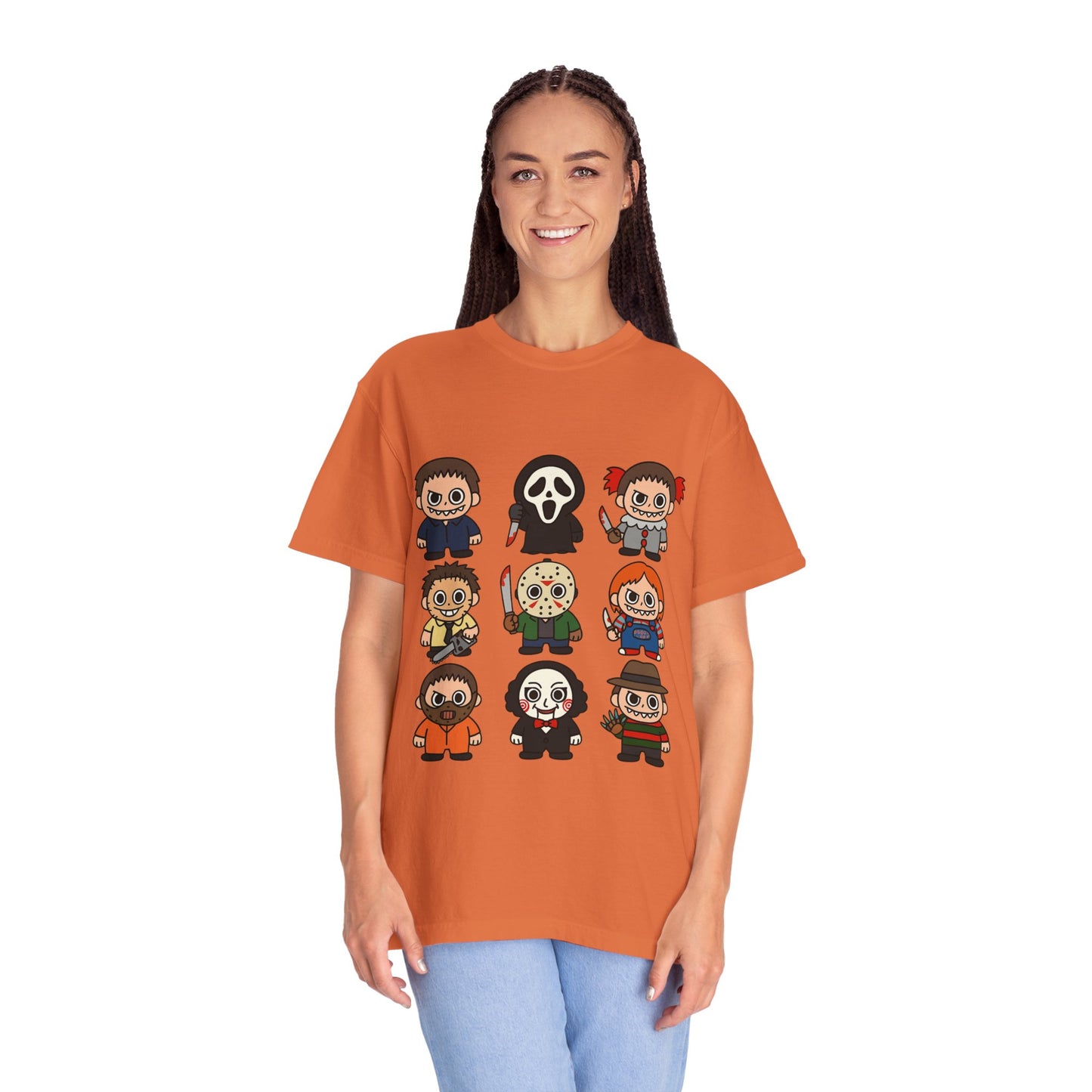 Pop Culture Horror Character T-Shirt, Unisex Tee, Halloween Tee, Horror Movie Merch, Funny Graphic Shirt, Gift for Horror Fans