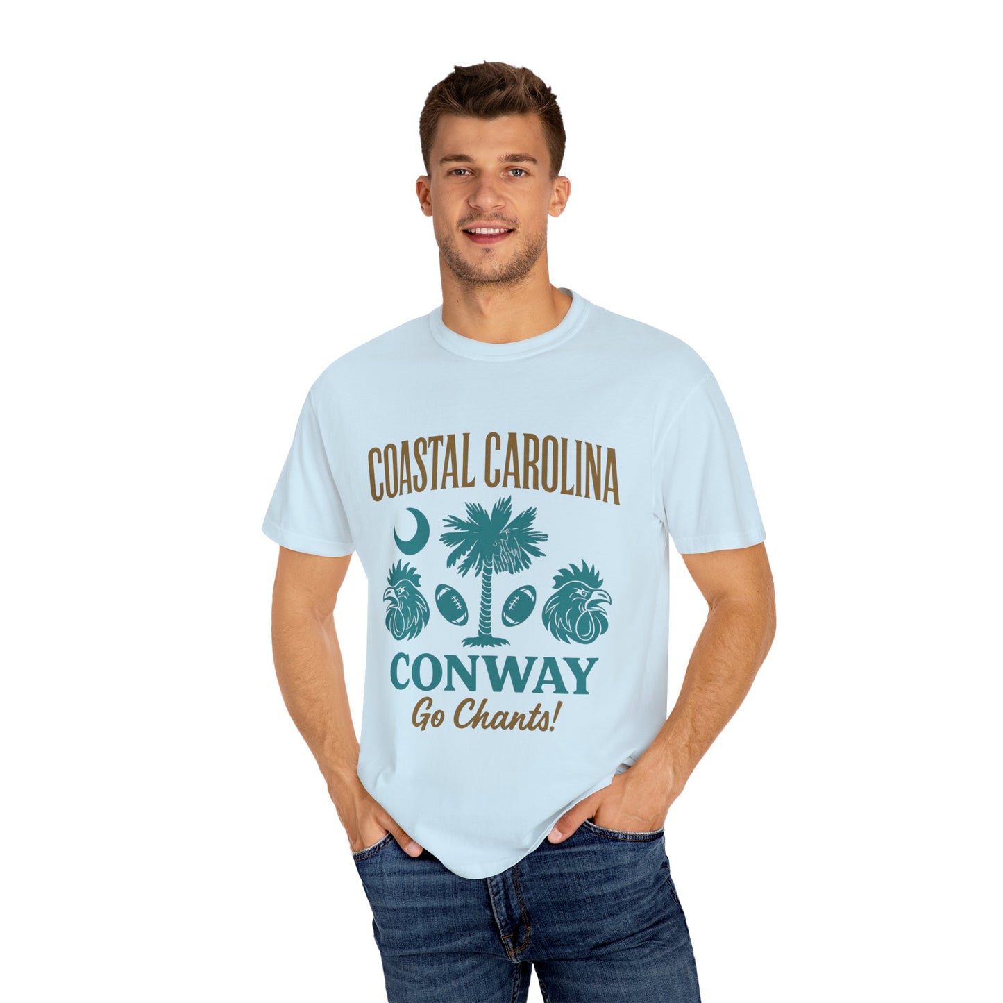 Go Chants T-Shirt, Unisex Garment-Dyed Tee, Beachwear, College Apparel, Summer Vibes