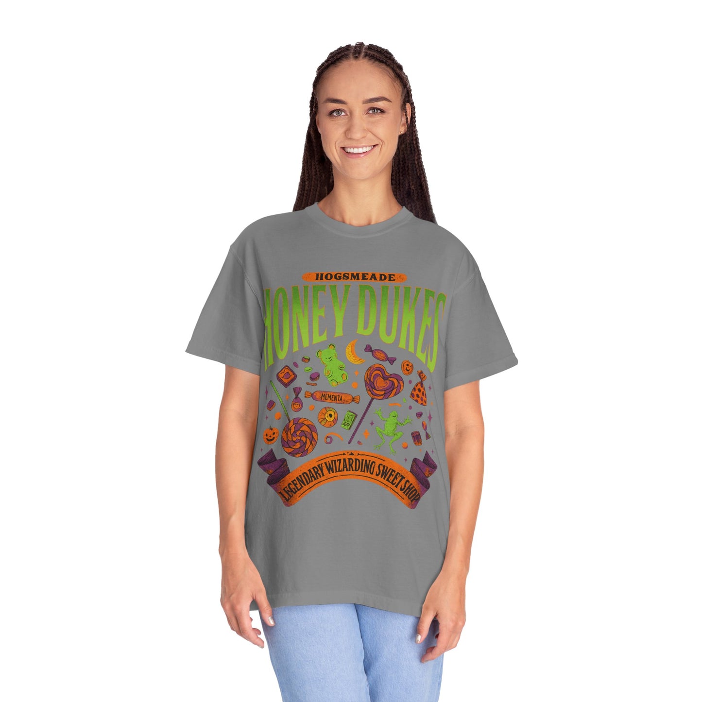Honey Dukes Wizarding T-Shirt | Unisex Garment-Dyed Tee, Perfect for Fans, Gifts, Celebrations, Cosplay, and Everyday Wear