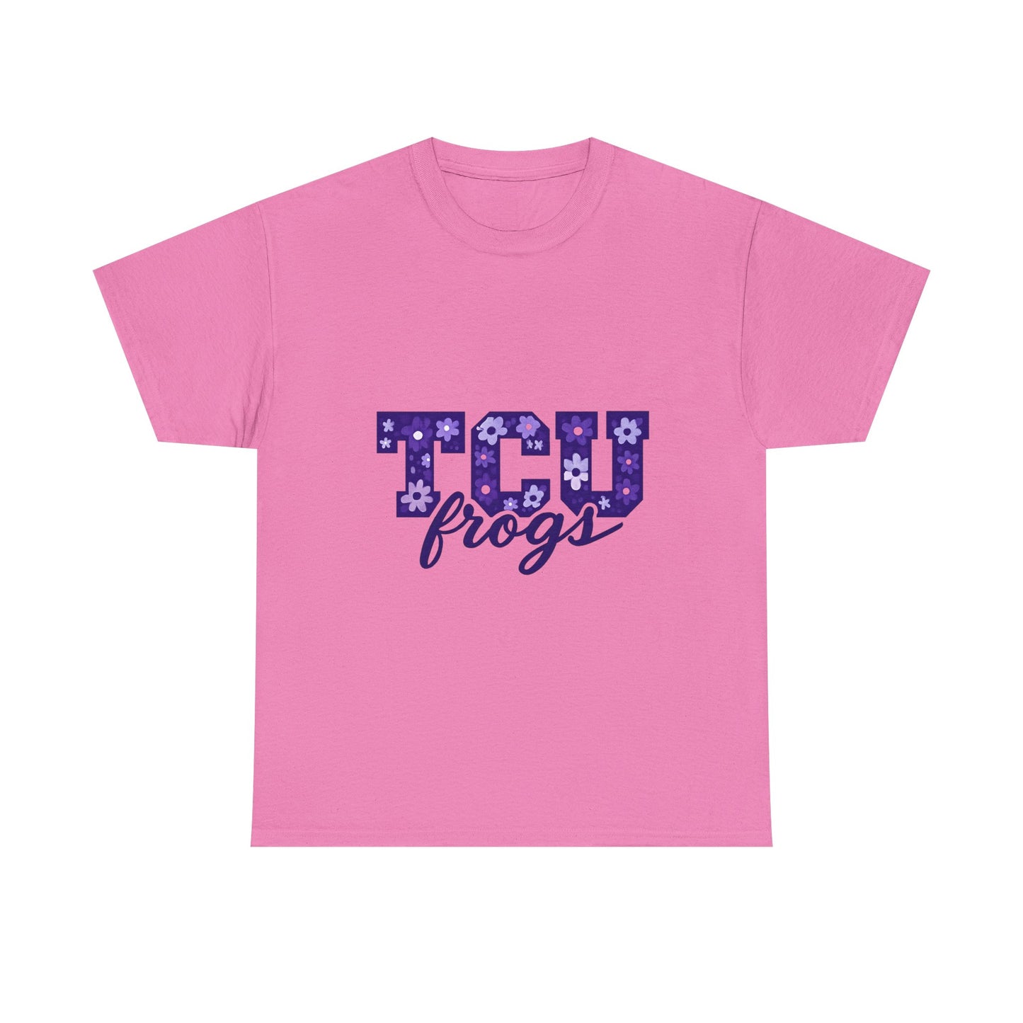 TCU Frogs Unisex Heavy Cotton Tee - College Shirt, Student Apparel, Casual Wear, Graduation Gift, Sports Fan Tee
