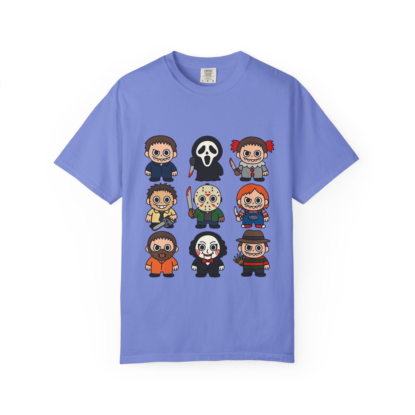 Pop Culture Horror Character T-Shirt, Unisex Tee, Halloween Tee, Horror Movie Merch, Funny Graphic Shirt, Gift for Horror Fans