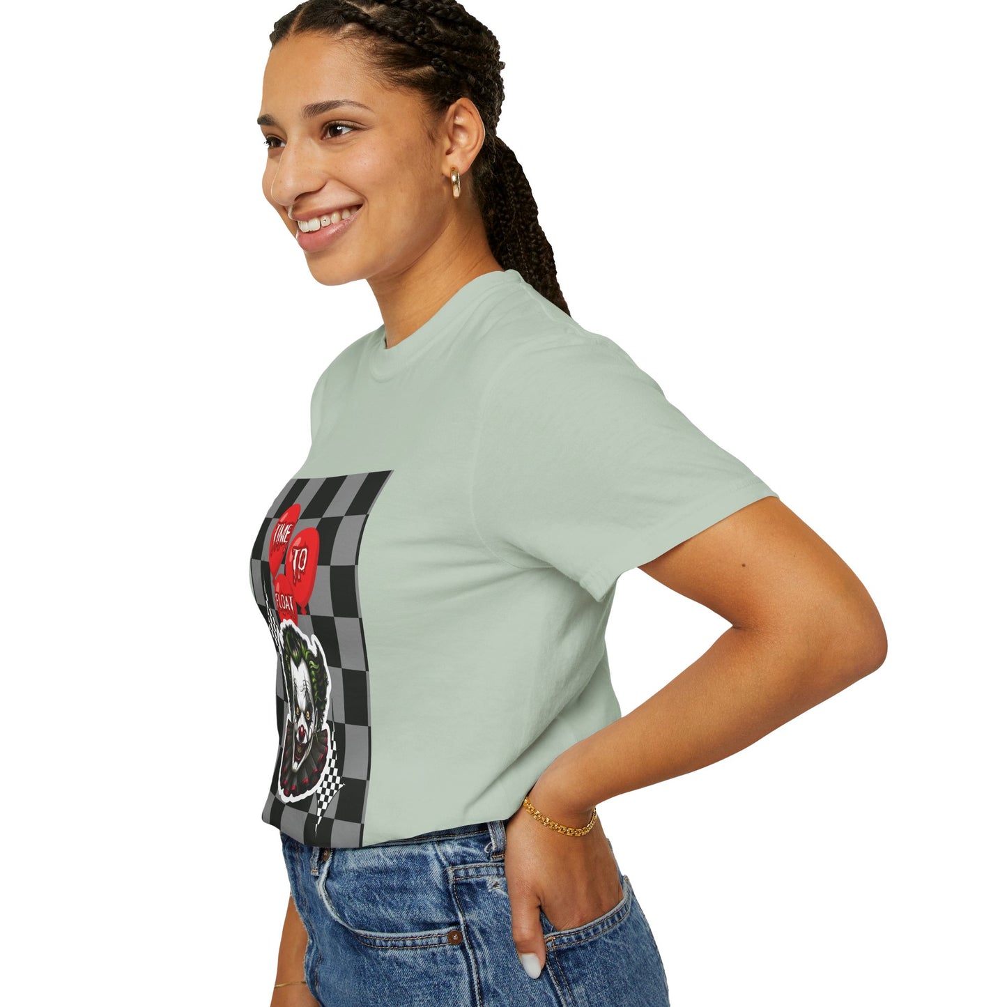 Creepy Clown Graphic T-Shirt, Halloween Costume Tee, Unisex Horror Shirt, Fun Gift for Fans, Graphic Novelty Wear, Casual Outfit