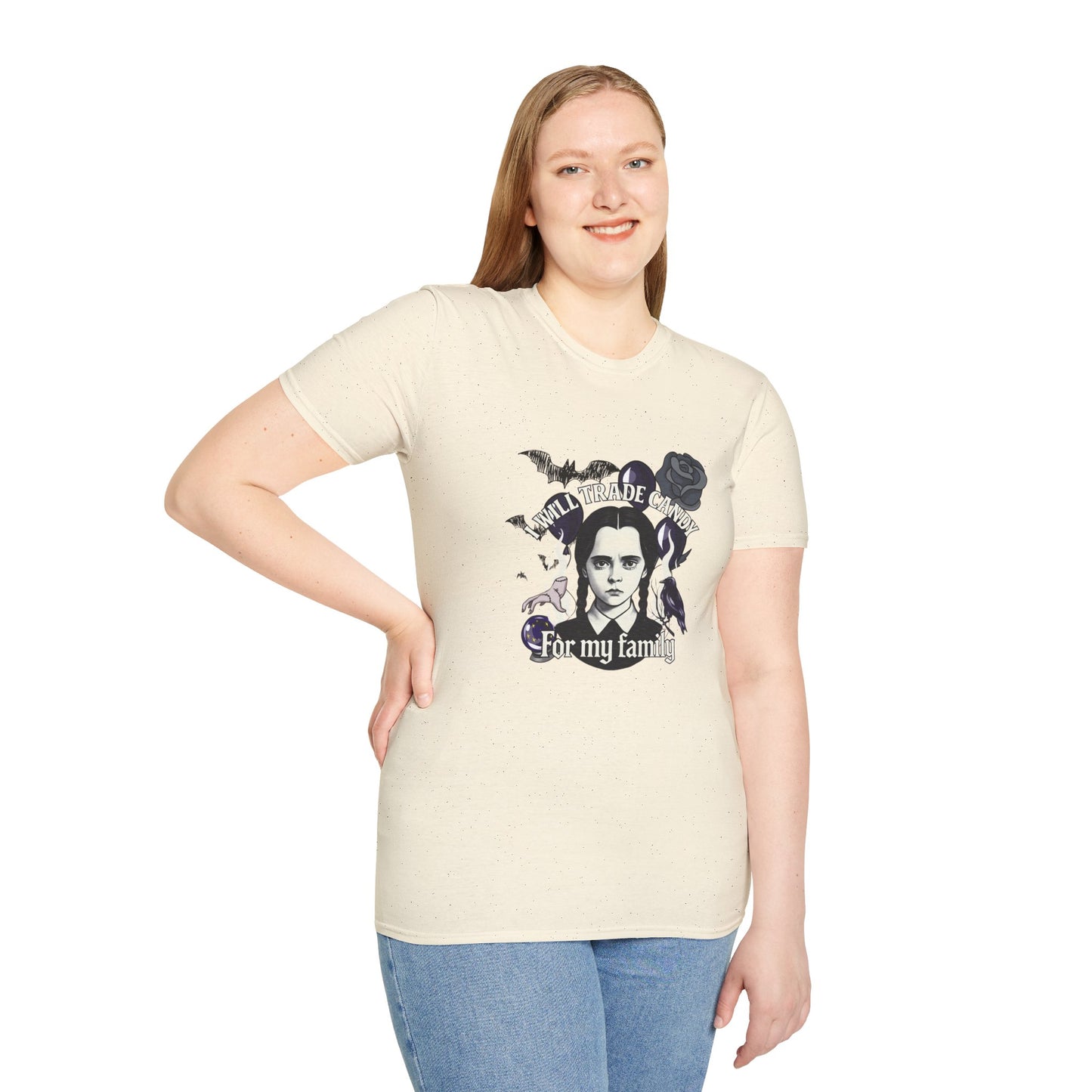 Gothic Family Tribute Unisex Tee - Halloween Dark Aesthetic Apparel
