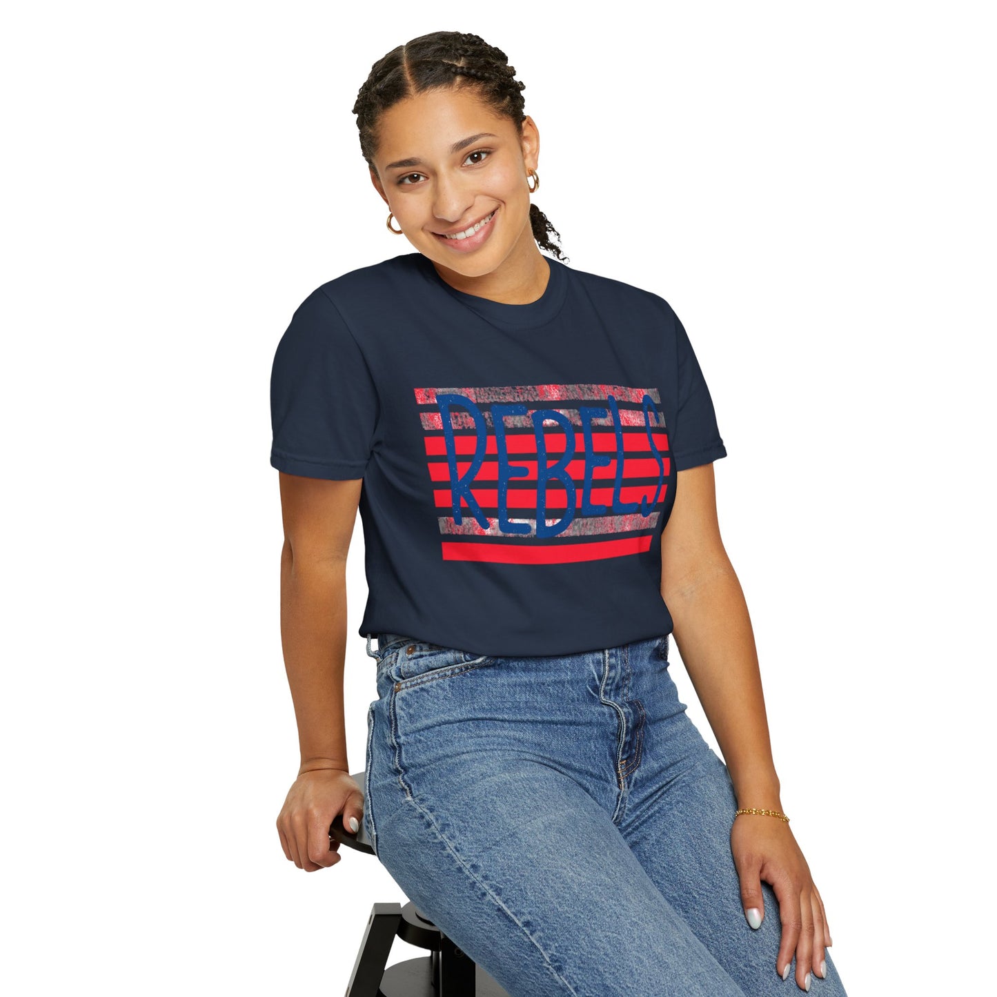 Rebels T-Shirt, Vintage Style Tee, Unisex Graphic Shirt, Summer Fashion, Independence Day Apparel, Football Game Day, Hotty Toddy