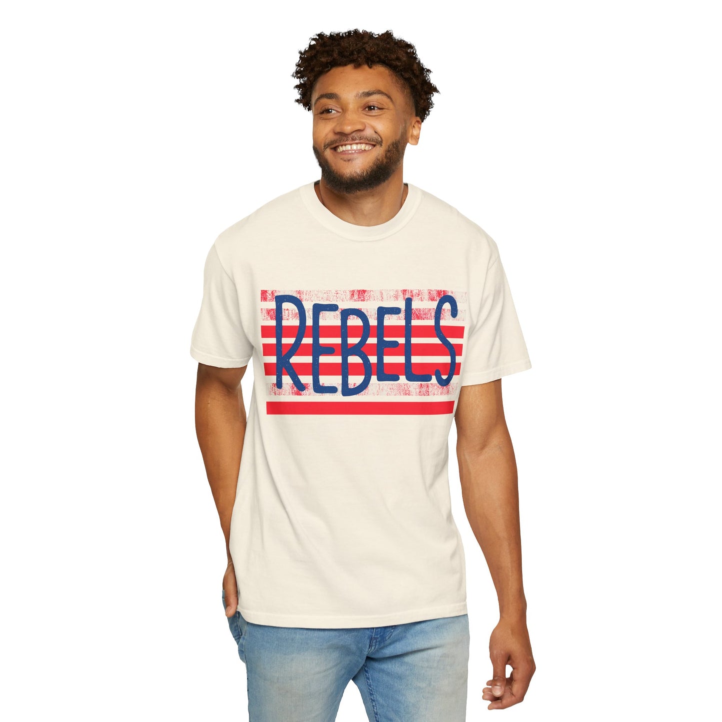 Rebels T-Shirt, Vintage Style Tee, Unisex Graphic Shirt, Summer Fashion, Independence Day Apparel, Football Game Day, Hotty Toddy