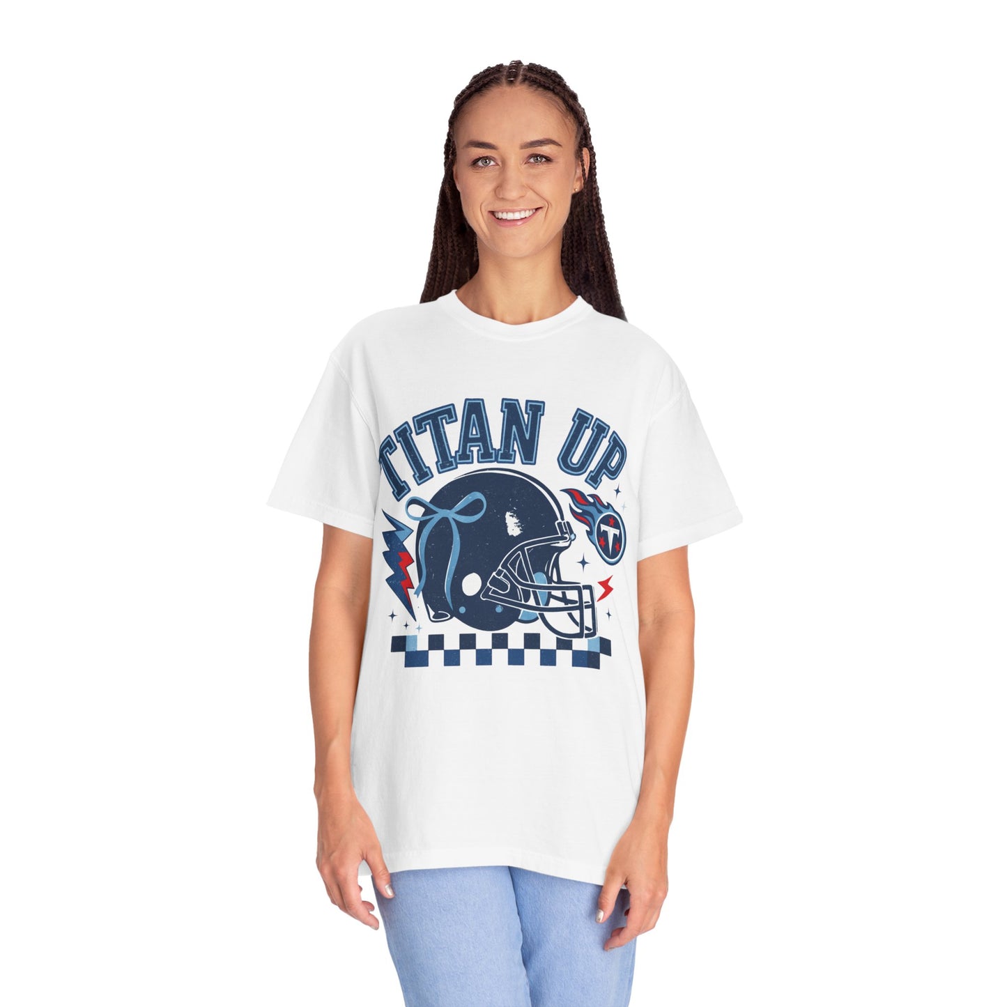 titan up tennessee Unisex Football Tee, Titan Up Shirt for Game Day, Casual Sportswear, Tailgating Apparel, Gift for Fans, Team Spirit Top