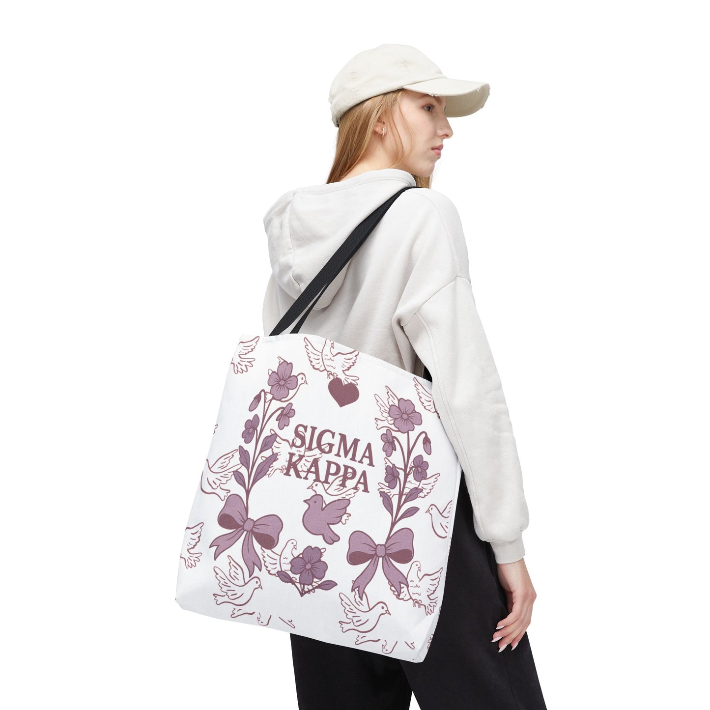 Sigma Kappa Floral Tote Bag | Sorority Gift, Eco-Friendly Carry-All, College Accessory, Stylish Shopping Bag, Chic Beach Tote