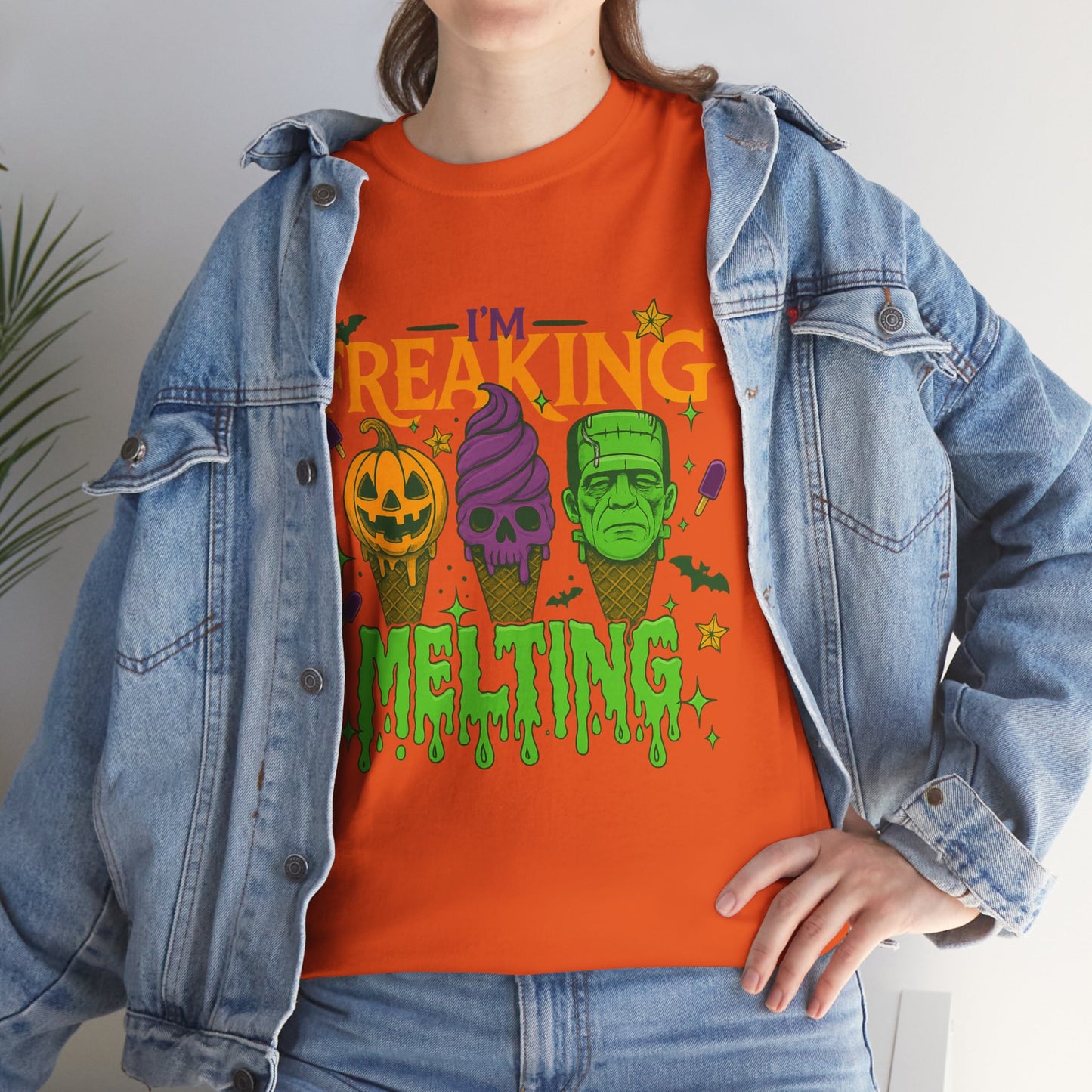 Halloween Unisex Heavy Cotton Tee, Fun Fall Shirt, Halloween Costume Top, Spooky Party Tee, Trick or Treat Apparel