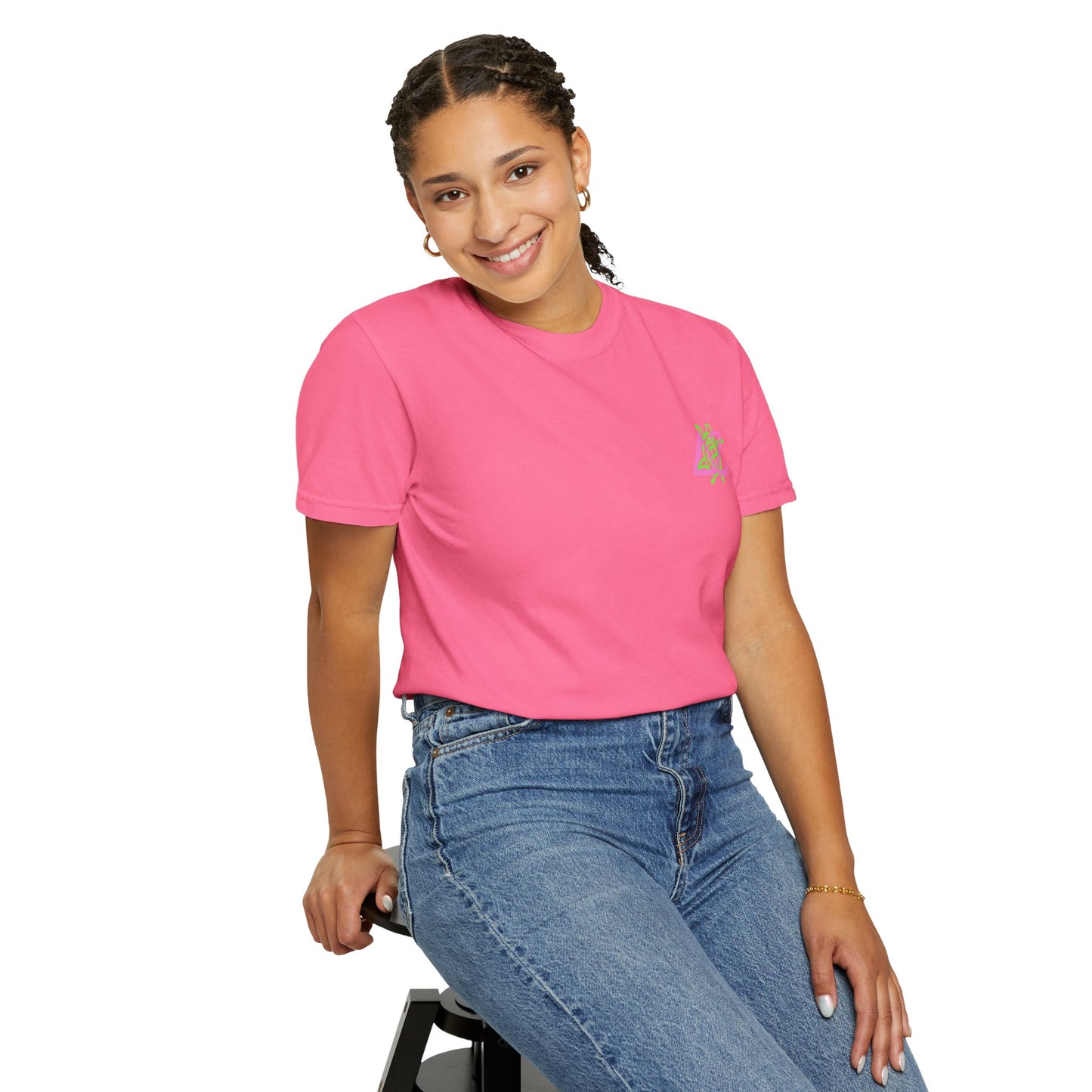 Delta Zeta Unisex T-Shirt, Sorority Shirt, Garment-Dyed Tee, Cute College Top, Sisterhood Apparel, Gift for Sorority Sisters