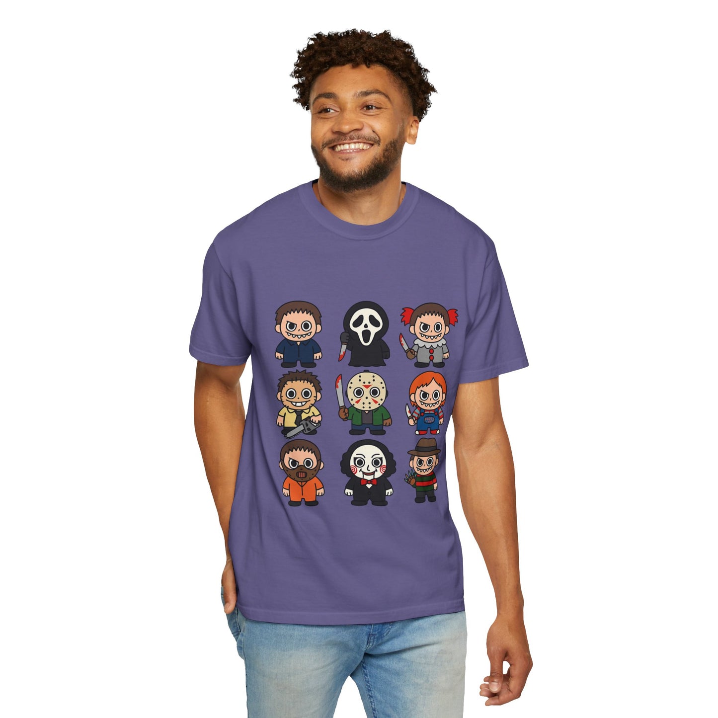 Pop Culture Horror Character T-Shirt, Unisex Tee, Halloween Tee, Horror Movie Merch, Funny Graphic Shirt, Gift for Horror Fans