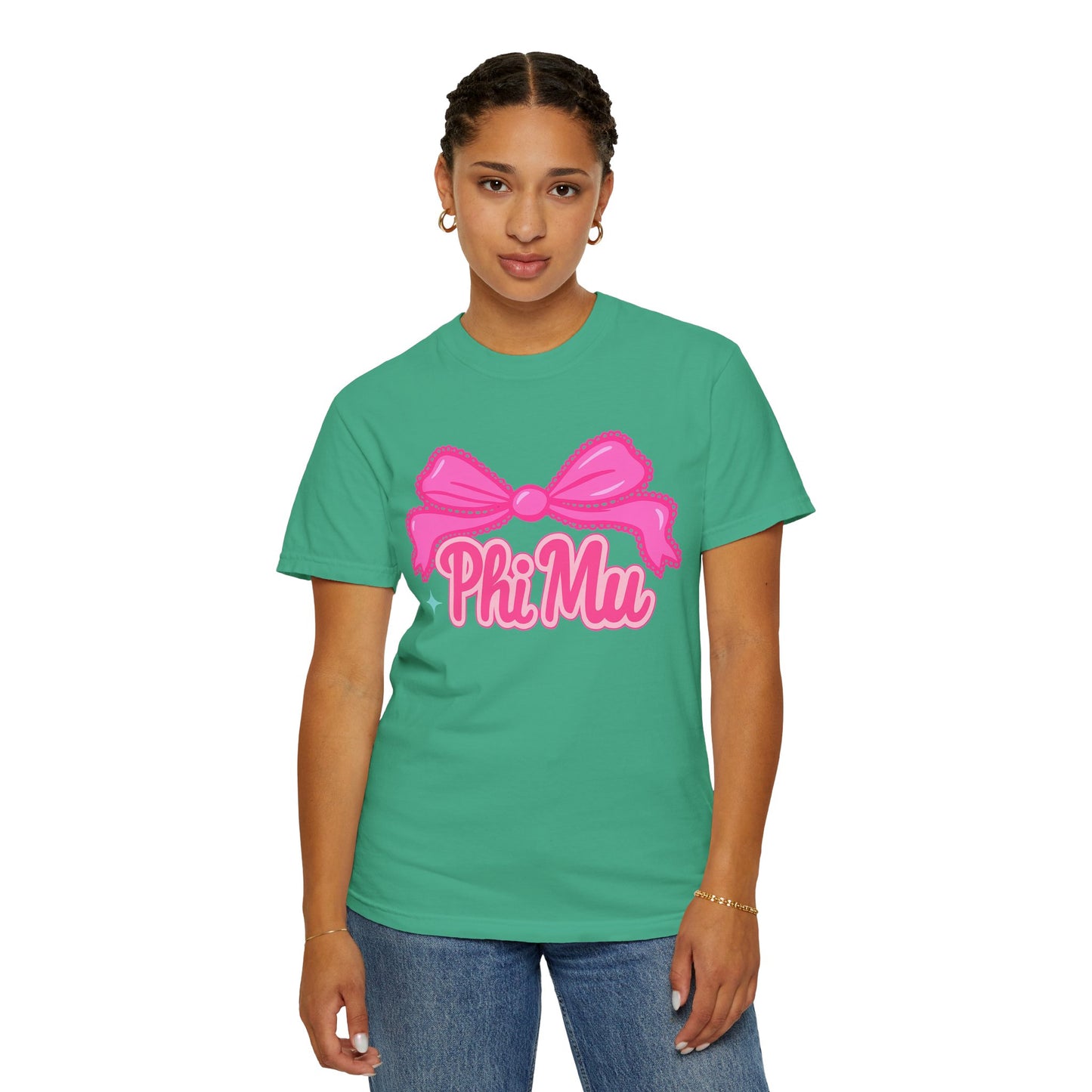 PhiMu Bow Pink Sorority T-Shirt