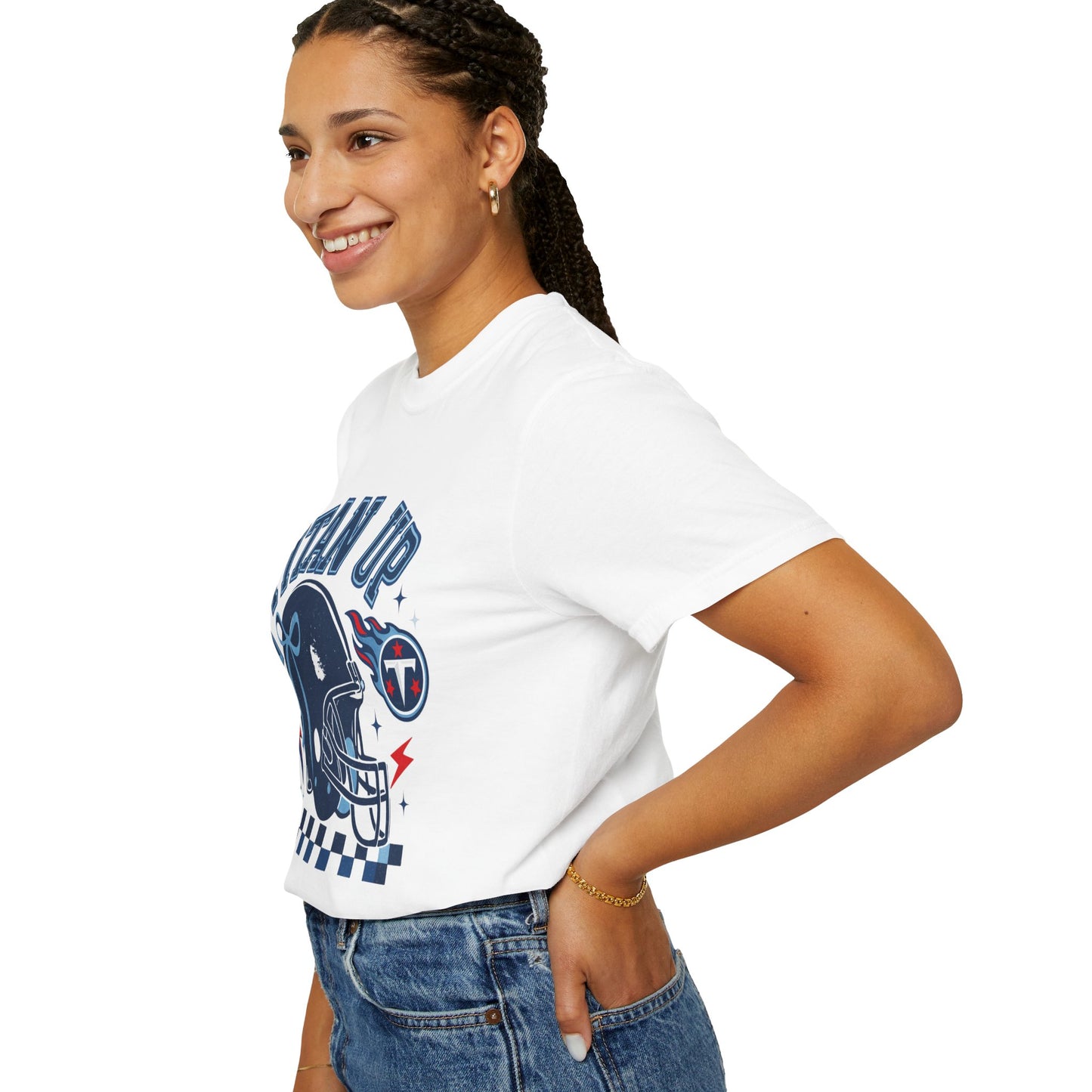titan up tennessee Unisex Football Tee, Titan Up Shirt for Game Day, Casual Sportswear, Tailgating Apparel, Gift for Fans, Team Spirit Top