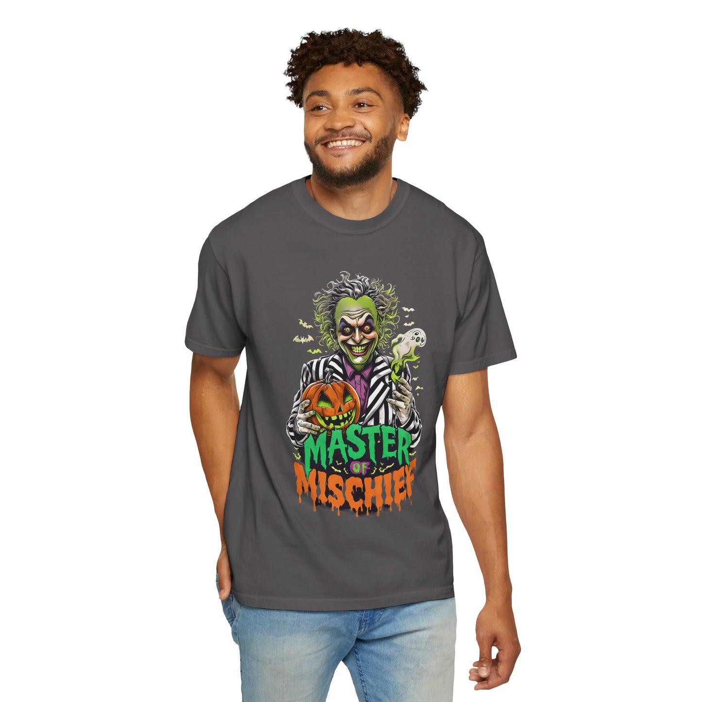 Master of Mischief Unisex T-Shirt, Halloween Party Shirt, Costume Tee, Spooky Gift, Fall Apparel, Graphic Tee