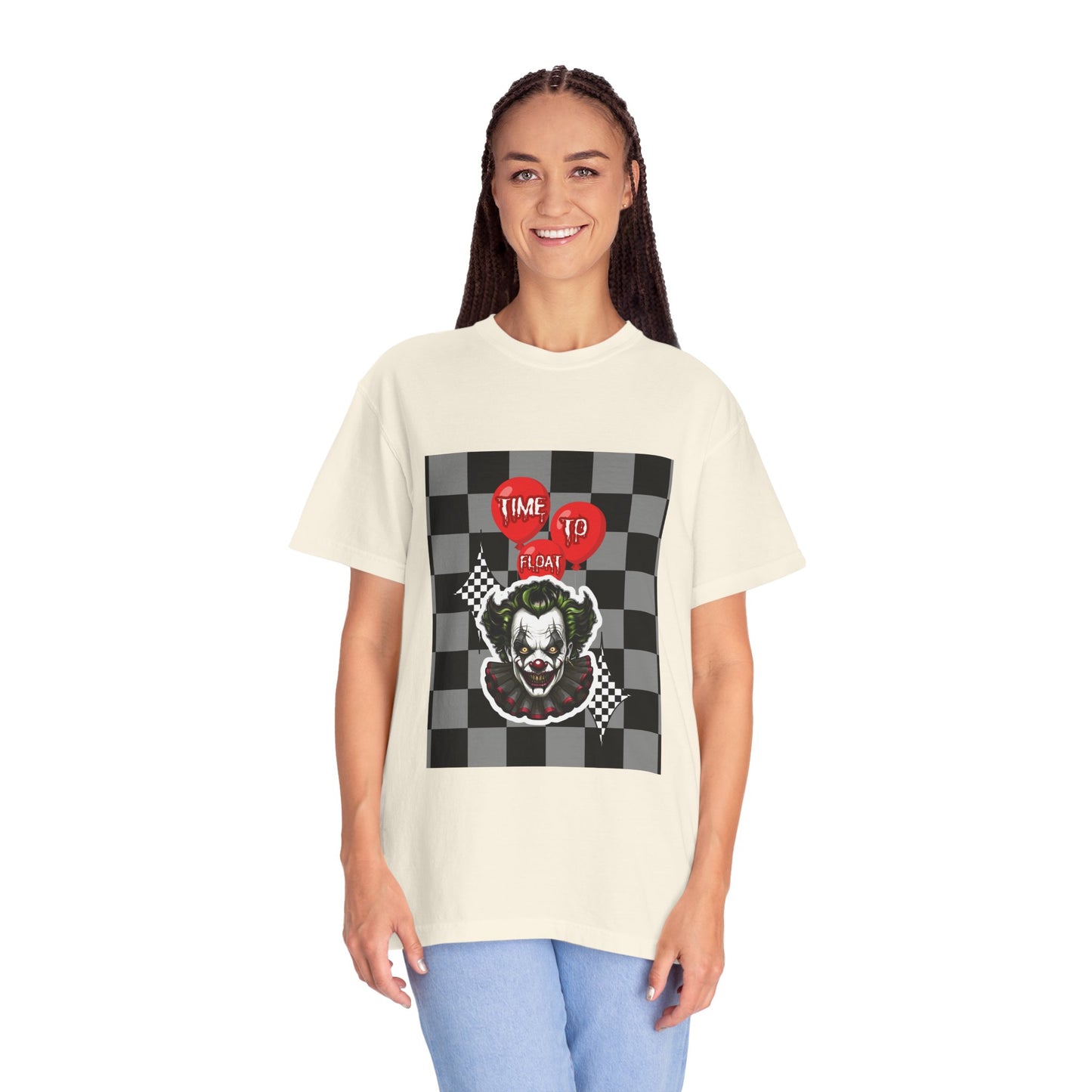 Creepy Clown Graphic T-Shirt, Halloween Costume Tee, Unisex Horror Shirt, Fun Gift for Fans, Graphic Novelty Wear, Casual Outfit