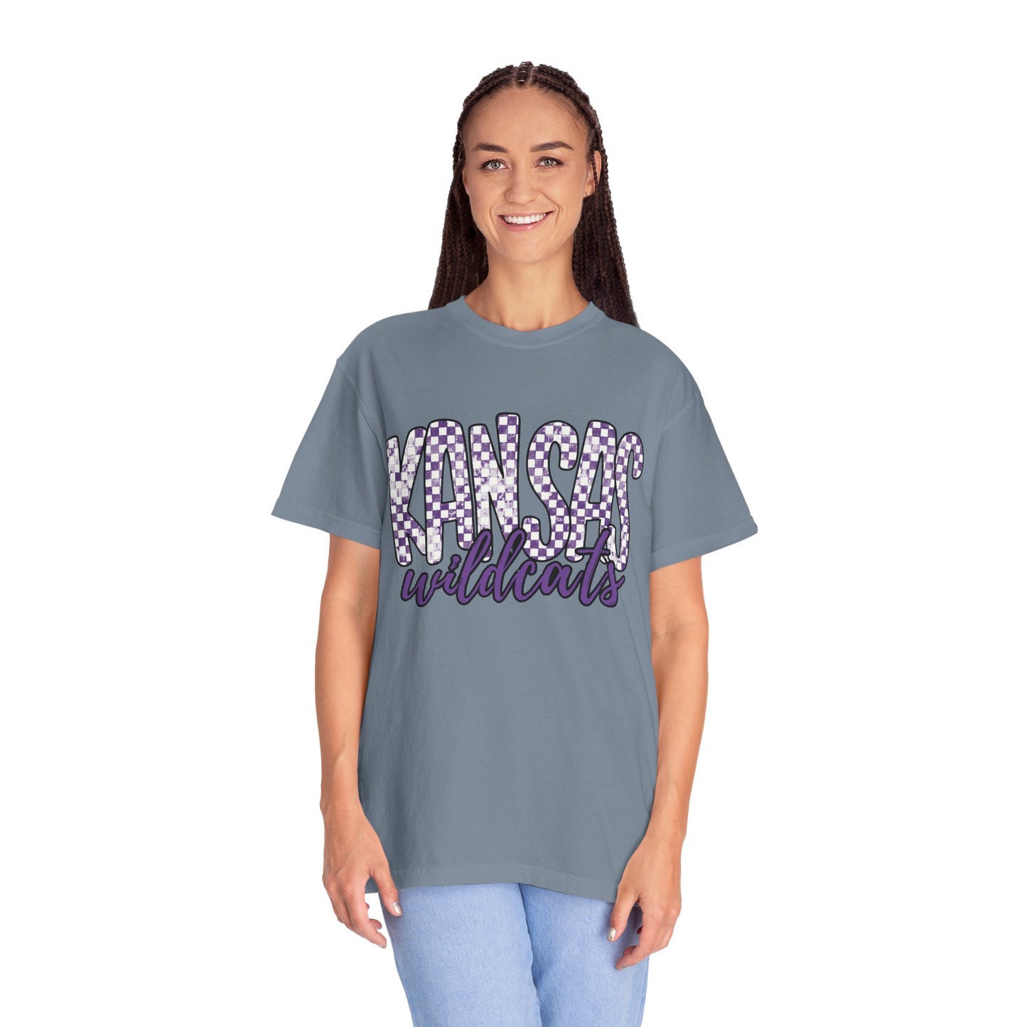 Kansas Wildcats Garment-Dyed T-Shirt | Unisex College Apparel