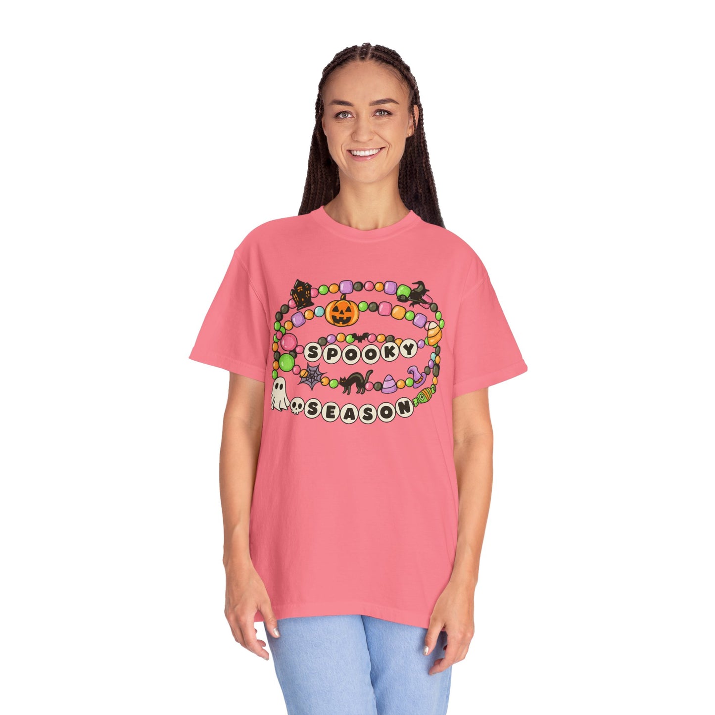 Spooky Season Friendship Bracelet T-shirt | Halloween Fun, Unisex Tee