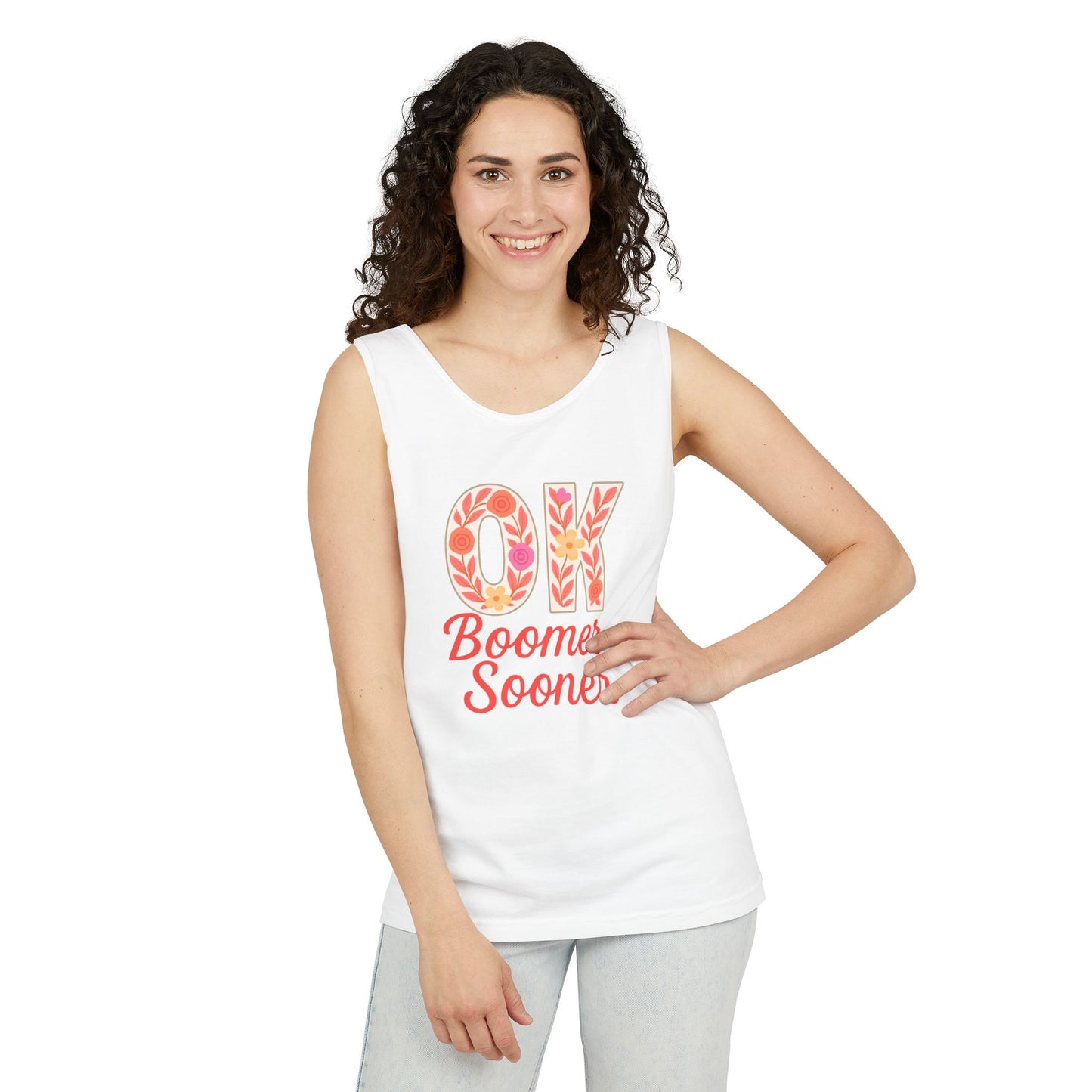 Oklahoma Comfort Colors Tank, Trendy Garment-Dyed Tank Top, OK Boomer Sooner, Casual Summer Wear, Gift for Graduates