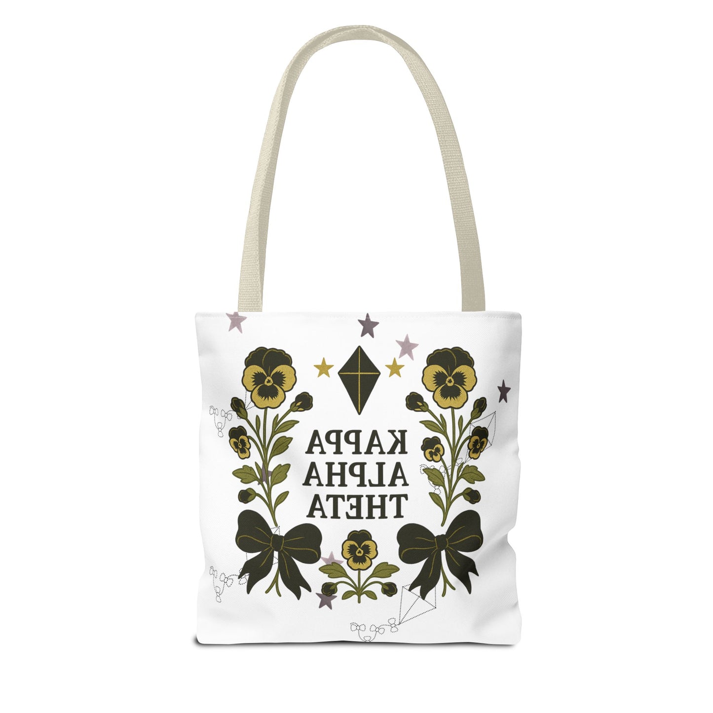 Floral Sorority Tote Bag | Kappa Alpha Theta, Eco-Friendly Bag, Gift for Sisters, College Accessory, Summer Outing Bag