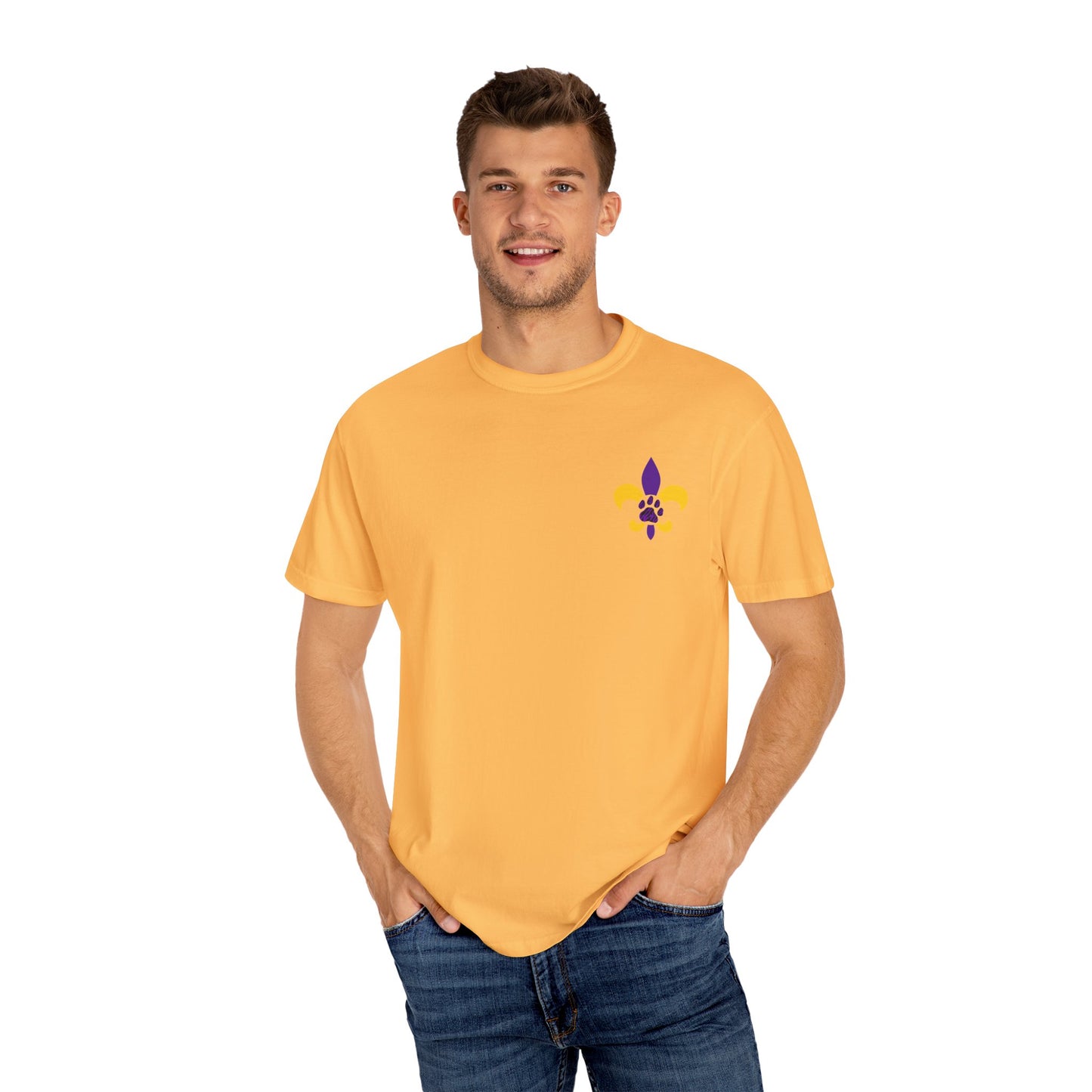 Baton Rouge Spirit T-Shirt - Unisex Garment-Dyed Tee for Game Day, College Football, Mardi Gras, Team Pride, Casual Wear