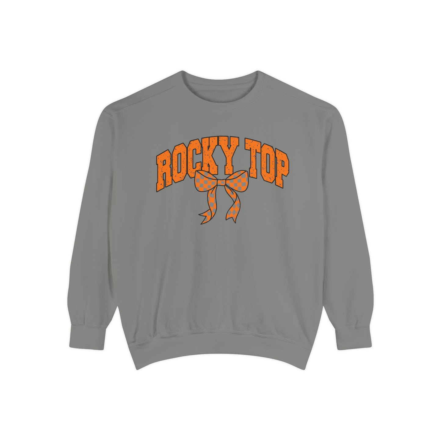 Rocky Top Bow Sweatshirt — Tennessee Checkerboard Vintage Crewneck