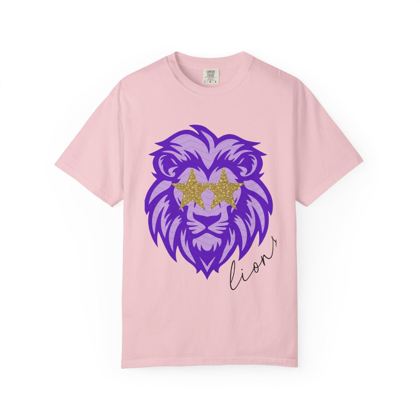 Purple Lion Graphic T-Shirt