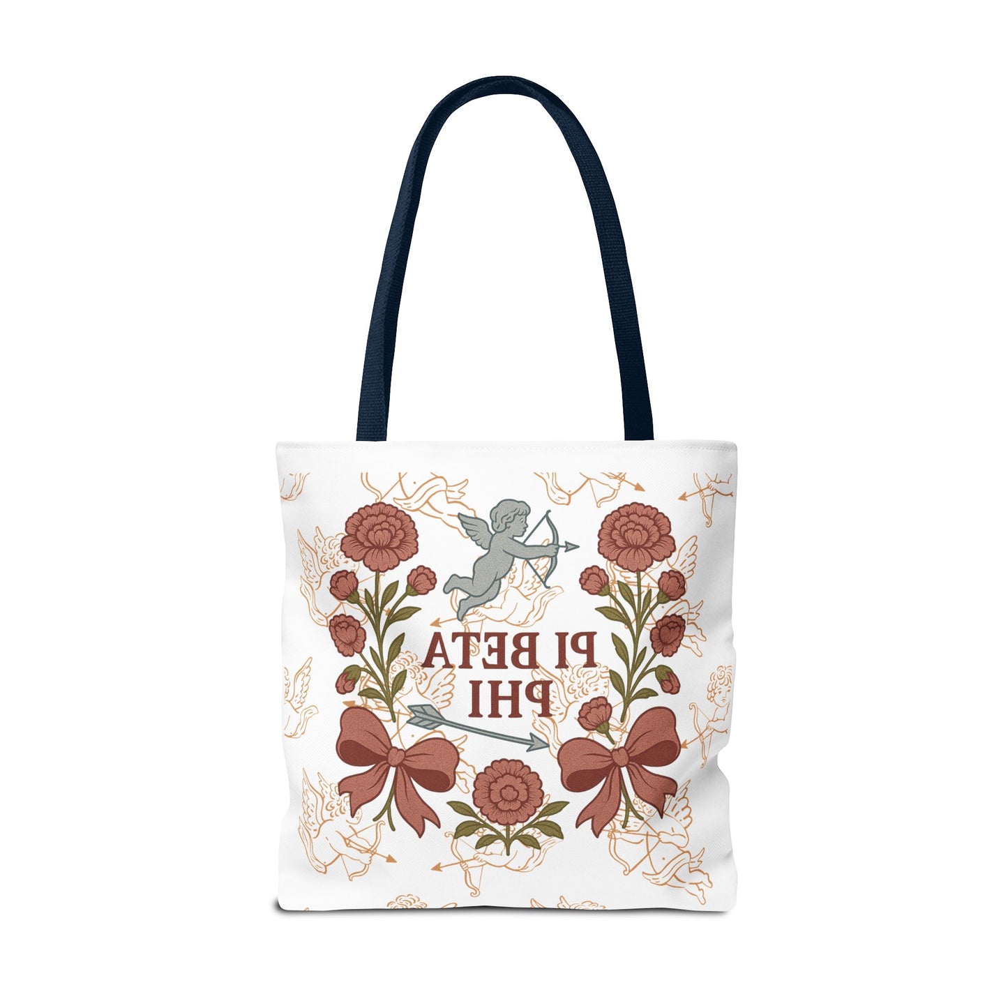 Floral Pi Phi Sorority Tote Bag
