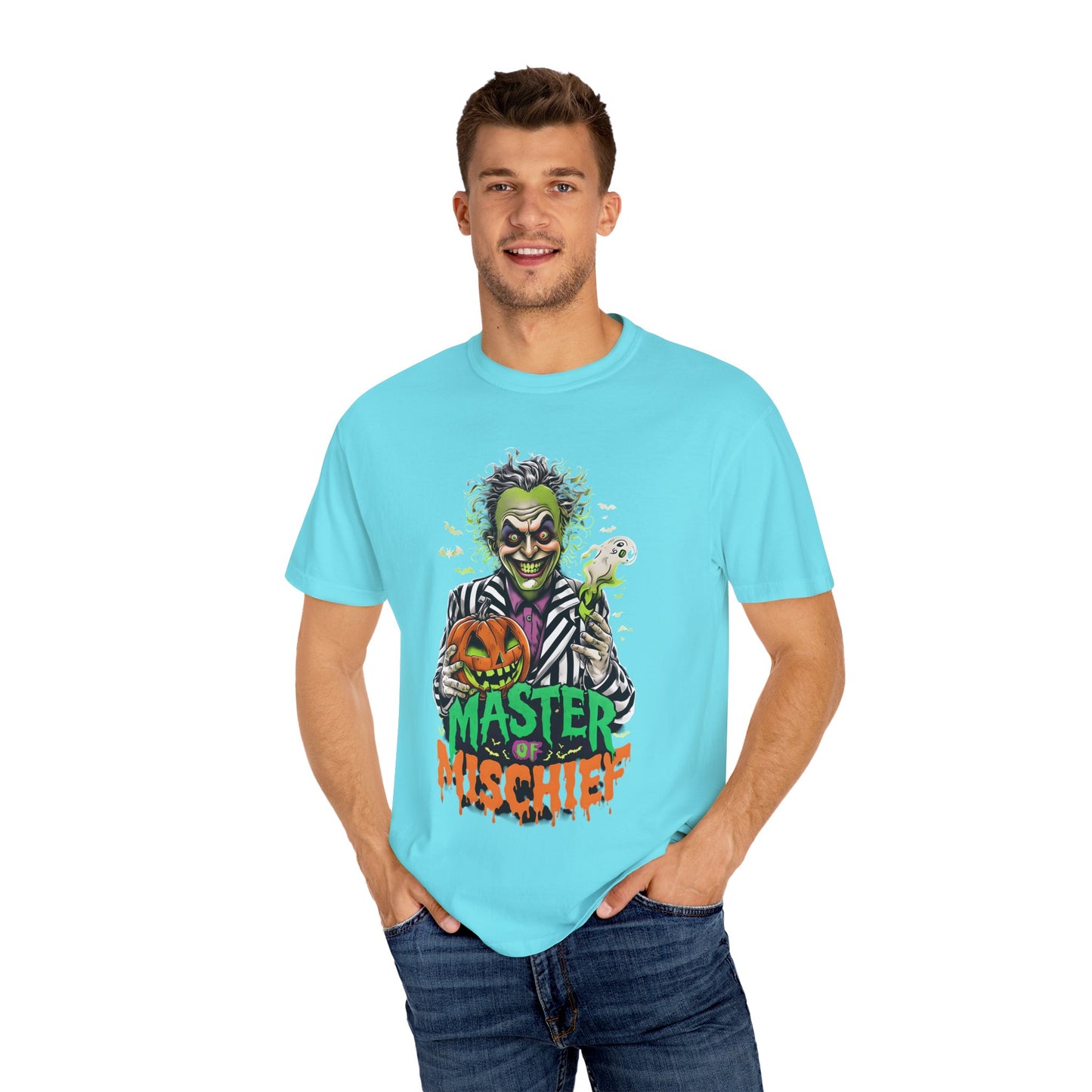 Master of Mischief Unisex T-Shirt, Halloween Party Shirt, Costume Tee, Spooky Gift, Fall Apparel, Graphic Tee
