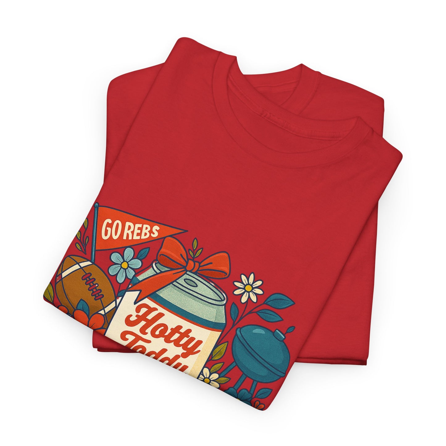 Hotty Toddy Heavy Cotton Tee - Unisex Graphic T-Shirt, Casual Wear, College Apparel, Gift for Students, Spring Break Fashion
