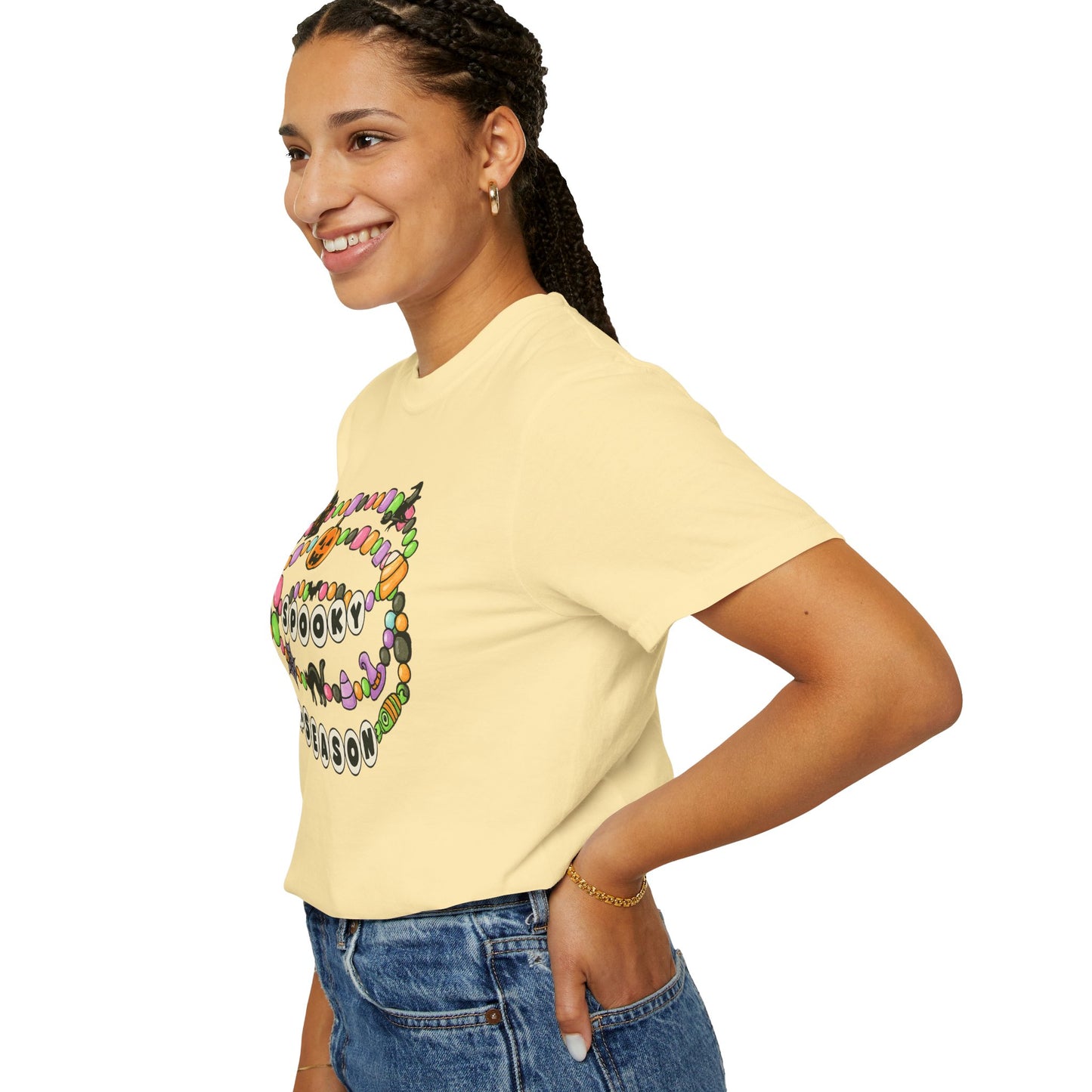 Spooky Season Friendship Bracelet T-shirt | Halloween Fun, Unisex Tee